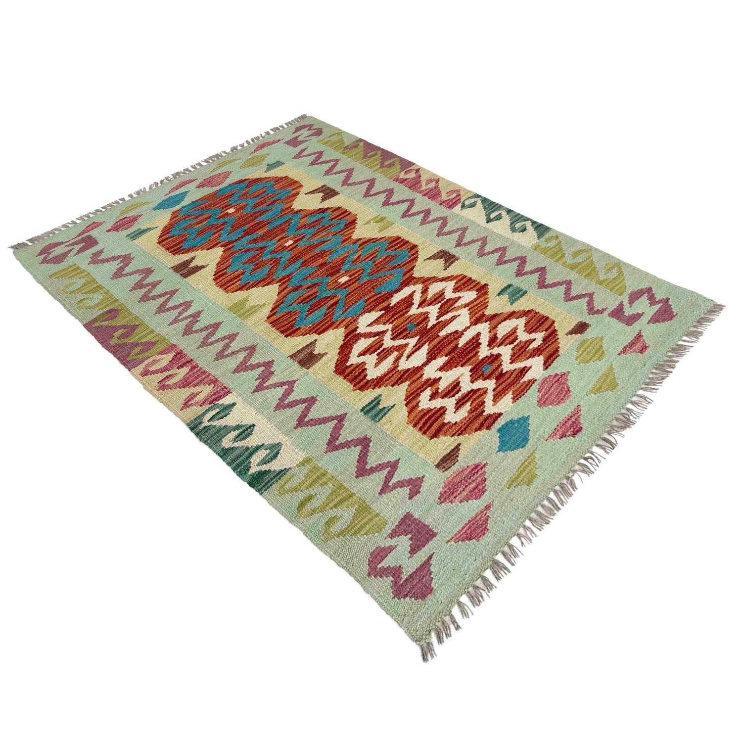 Handmade Vegetable Kilim 2' 7" x 4' 0" (ft) - No. Y39201