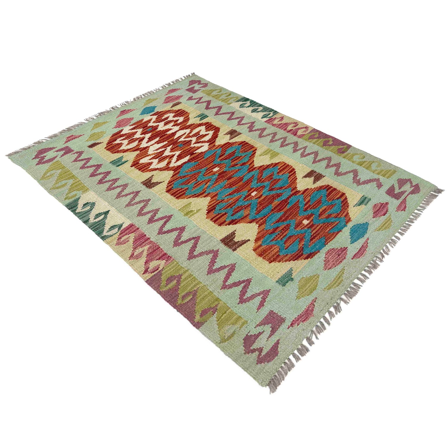 Handmade Vegetable Kilim 2' 7" x 4' 0" (ft) - No. Y39201