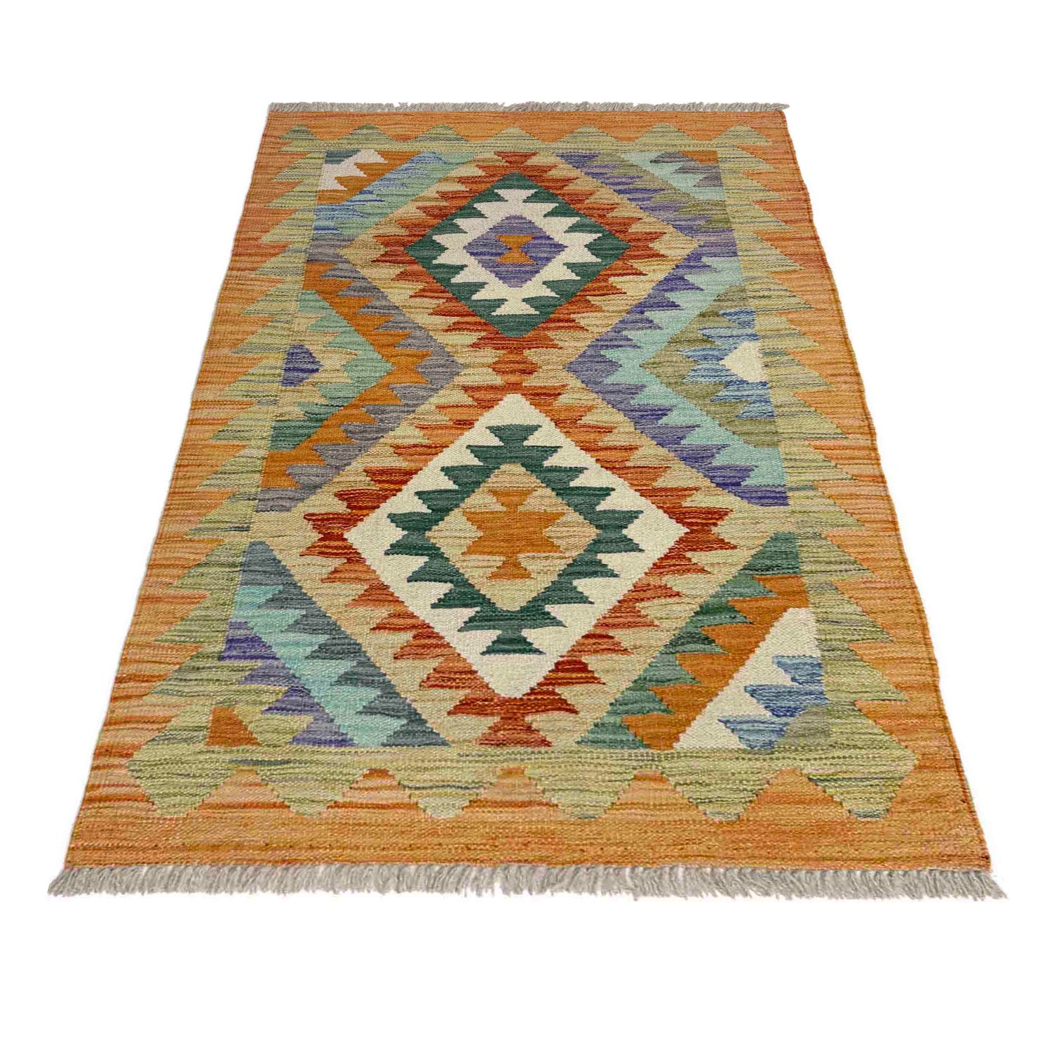 Handmade Vegetable Kelim 2' 6" x 4' 1" (ft) - No. Y39202