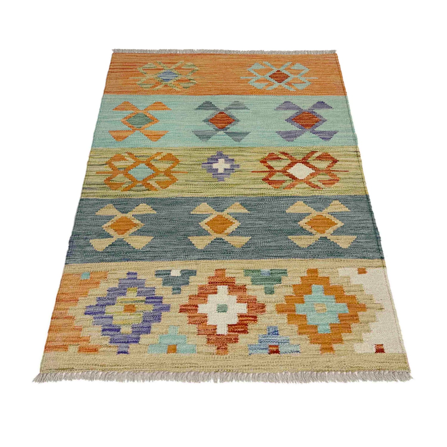 Handmade Vegetable Kilim 2' 7" x 3' 11" (ft) - No. Y39203