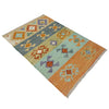Handmade Vegetable Kilim 2' 7" x 3' 11" (ft) - No. Y39203