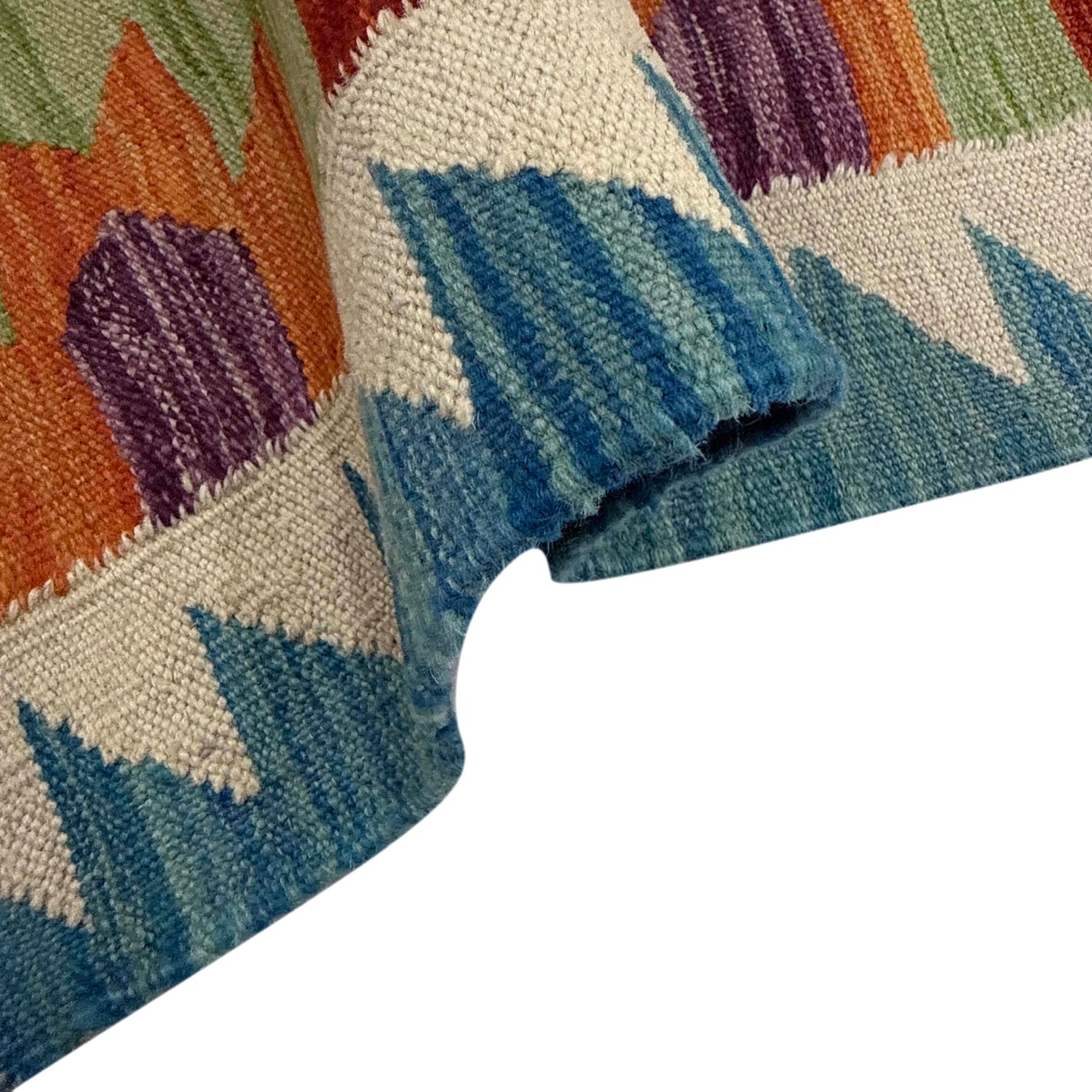 Handmade Vegetable Kelim 2' 4" x 4' 1" (ft) - No. Y39204