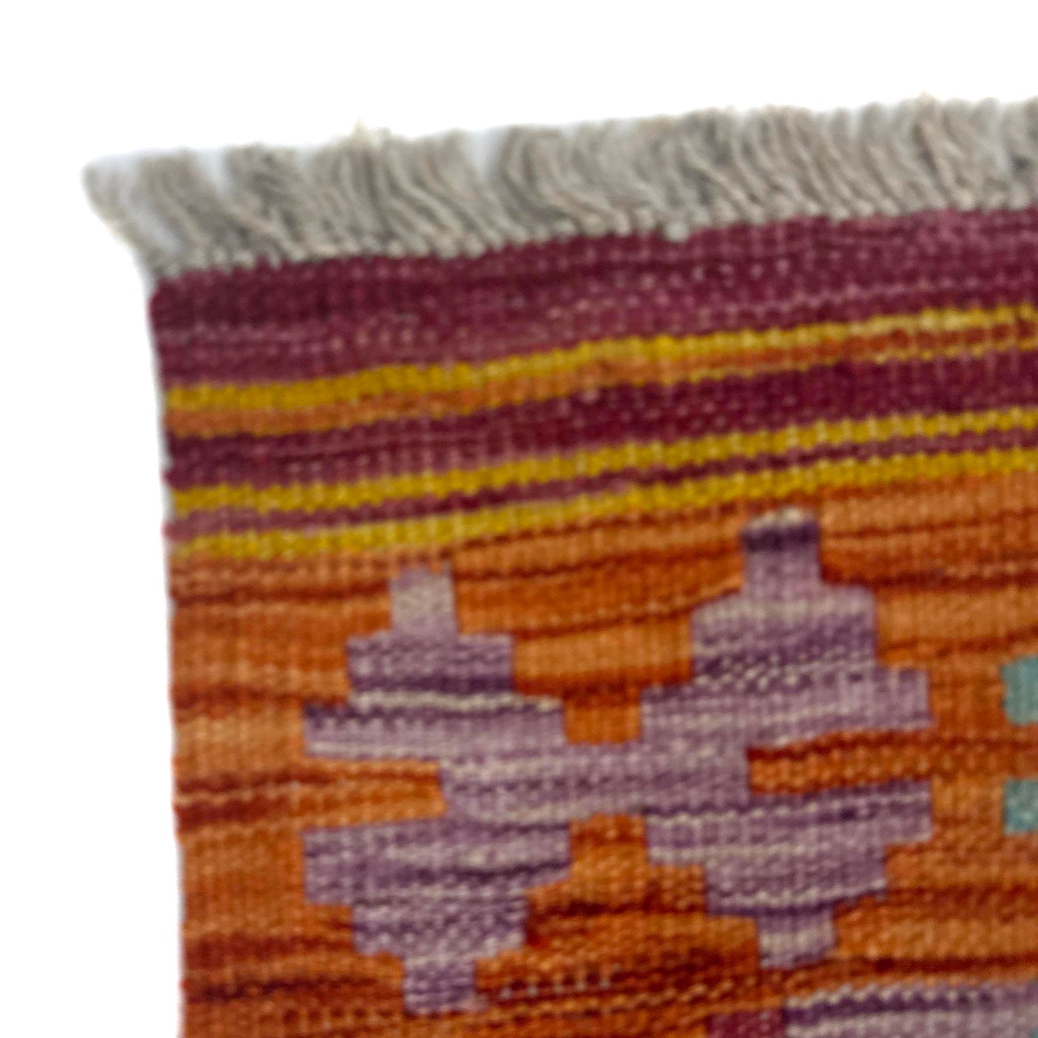Handmade Vegetable Kelim 2' 1" x 4' 1" (ft) - No. Y39206