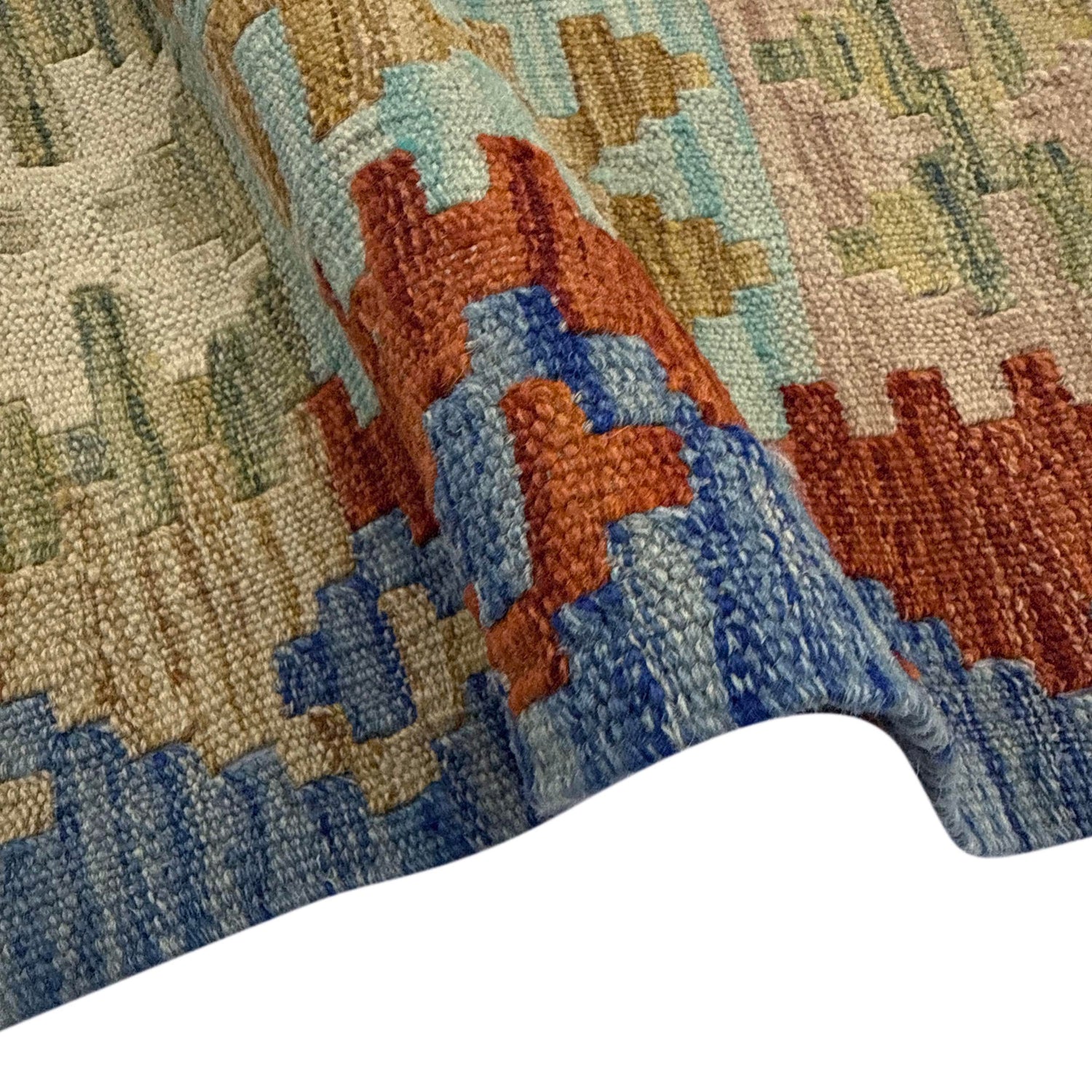 Handmade Vegetable Kilim 6' 3" x 7' 3" (ft) - No. Y39207
