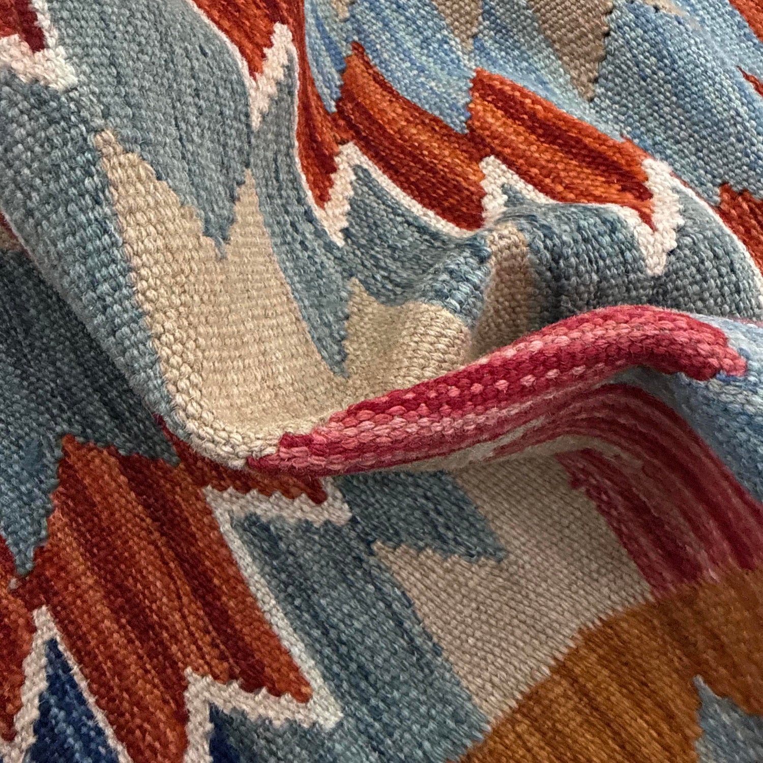 Handmade Vegetable Kilim 5' 0" x 6' 9" (ft) - No. Y39209