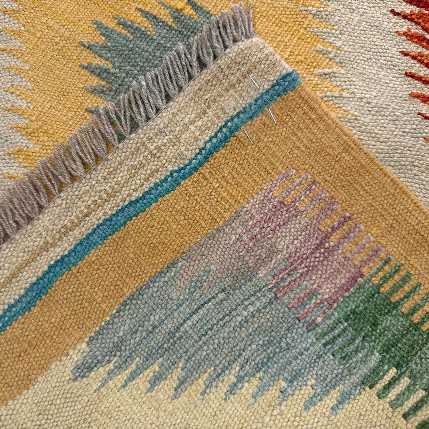Handmade Vegetable Kilim 4' 11" x 6' 6" (ft) - No. Y39211