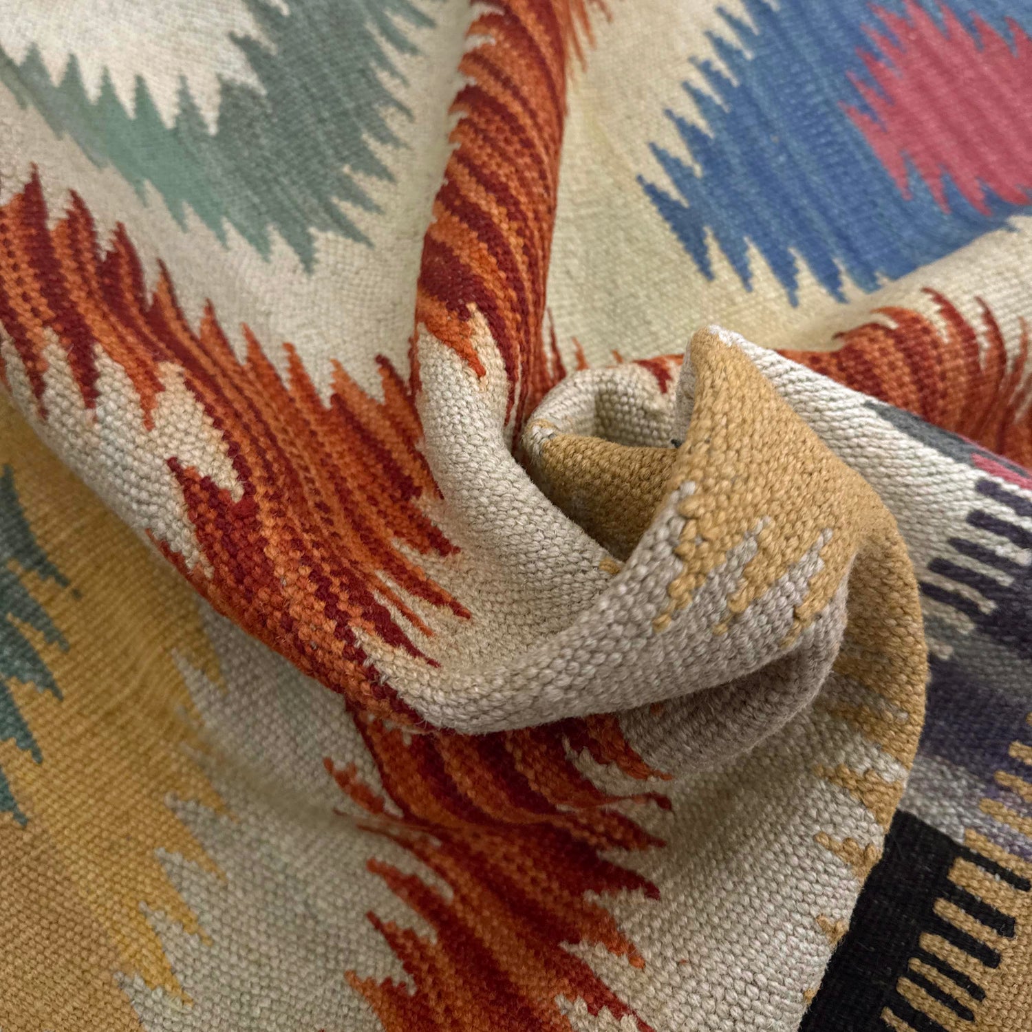 Handmade Vegetable Kilim 4' 11" x 6' 6" (ft) - No. Y39211