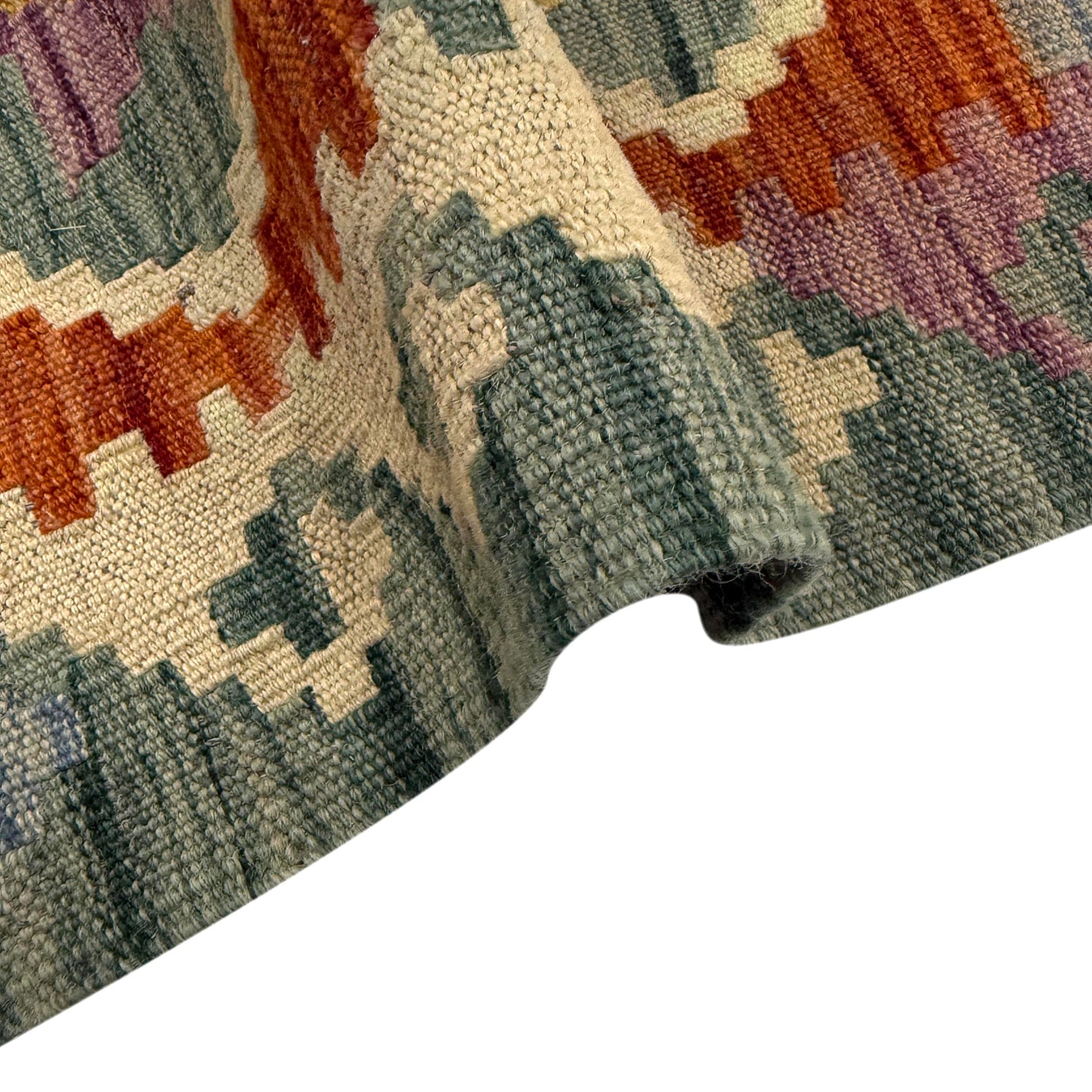 Handmade Vegetable Kilim 4' 0" x 5' 11" (ft) - No. Y39215