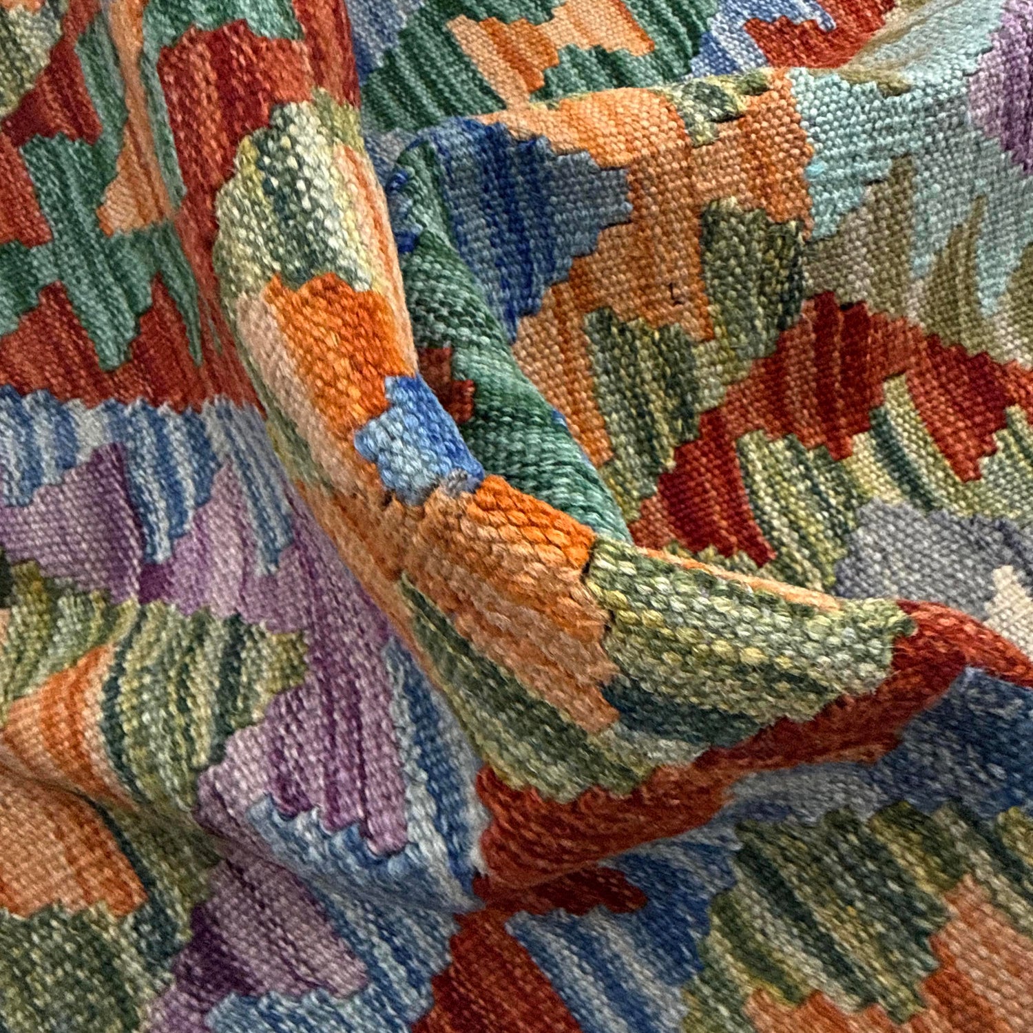 Handmade Vegetable Kelim 3' 11" x 5' 11" (ft) - No. Y39216