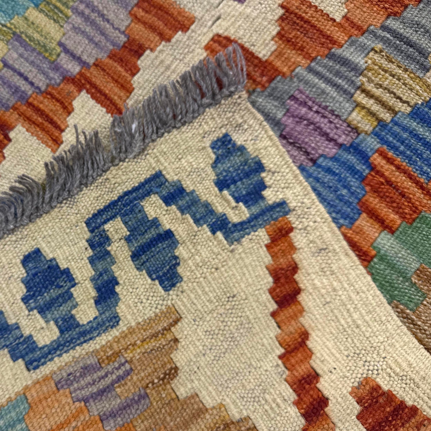 Handmade Vegetable Kilim 4' 0" x 6' 4" (ft) - No. Y39218