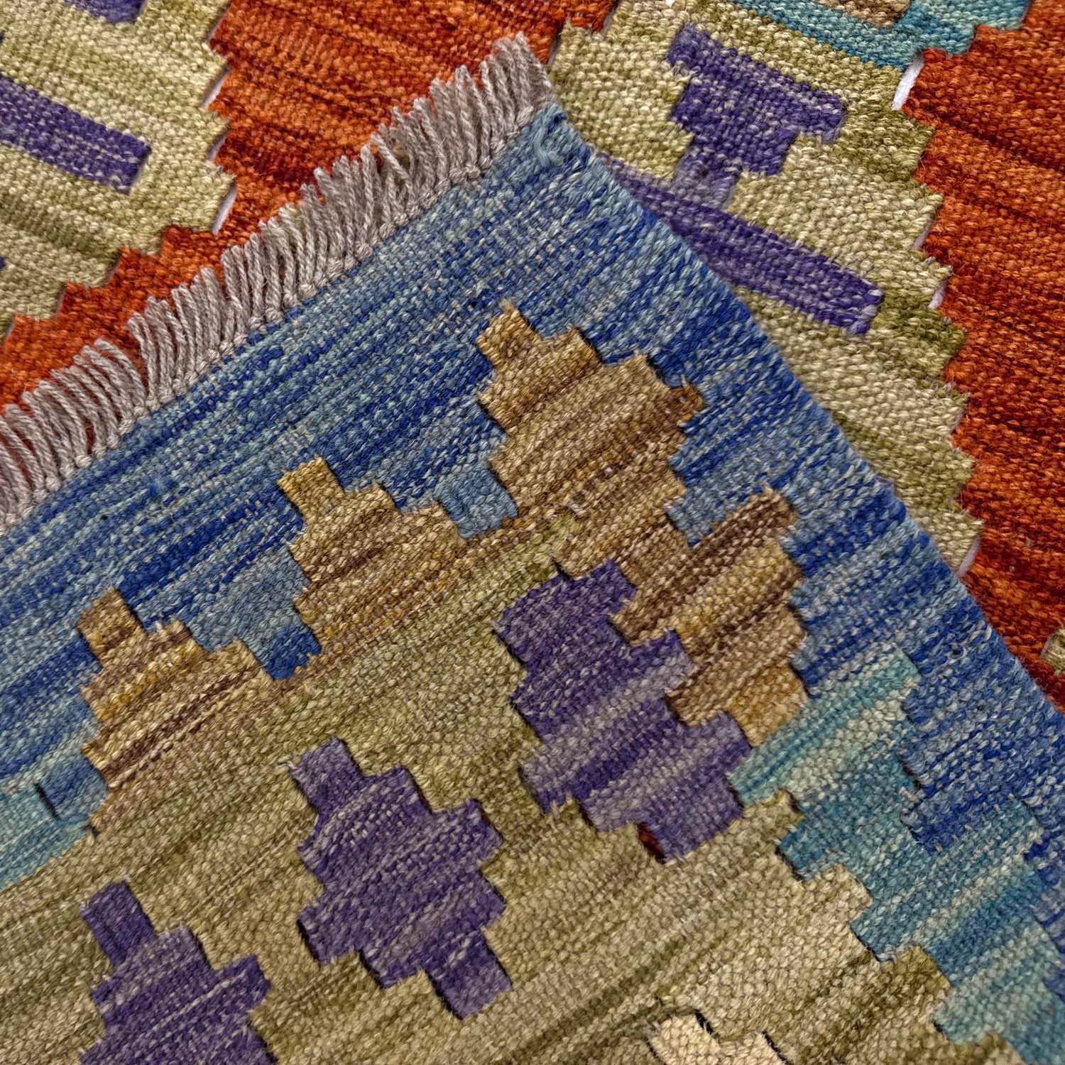 Handmade Vegetable Kilim 5' 10" x 7' 6" (ft) - No. Y39219