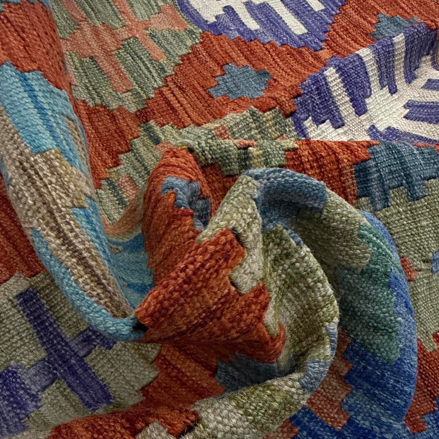 Handmade Vegetable Kilim 5' 10" x 7' 6" (ft) - No. Y39219
