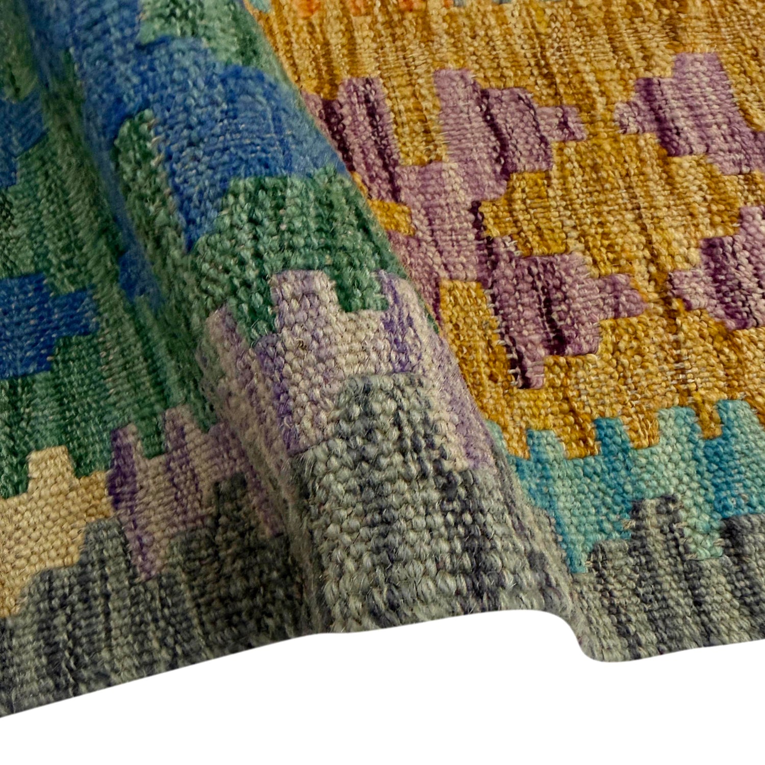 Handmade Vegetable Kelim 5' 8" x 8' 2" (ft) - No. Y39220