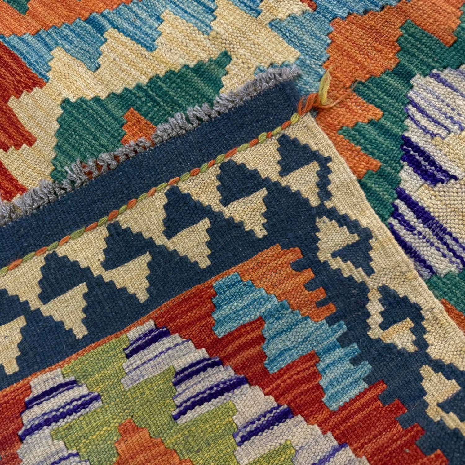 Handmade Vegetable Kilim 3' 3" x 5' 1" (ft) - No. Y39222