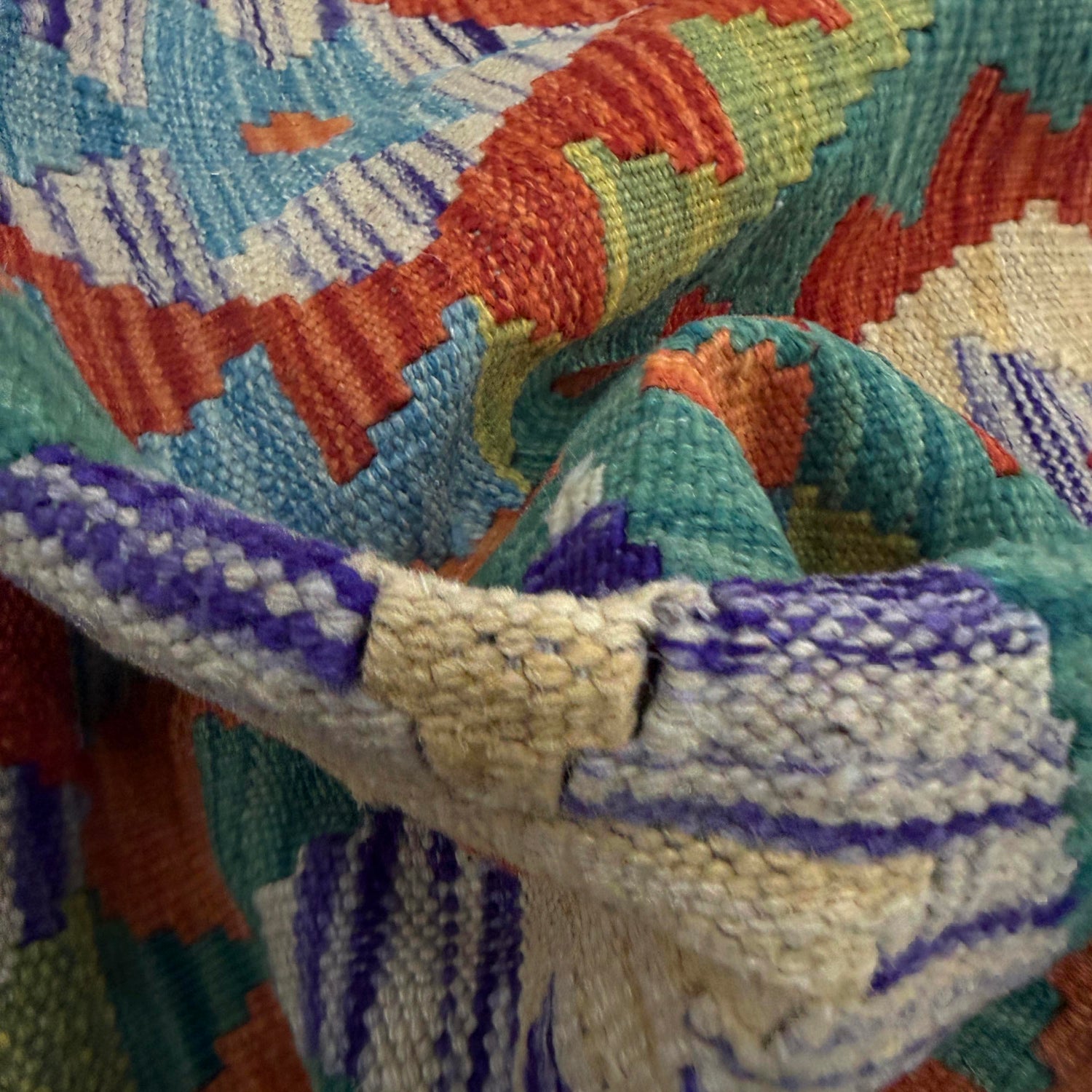 Handmade Vegetable Kilim 3' 3" x 5' 1" (ft) - No. Y39222