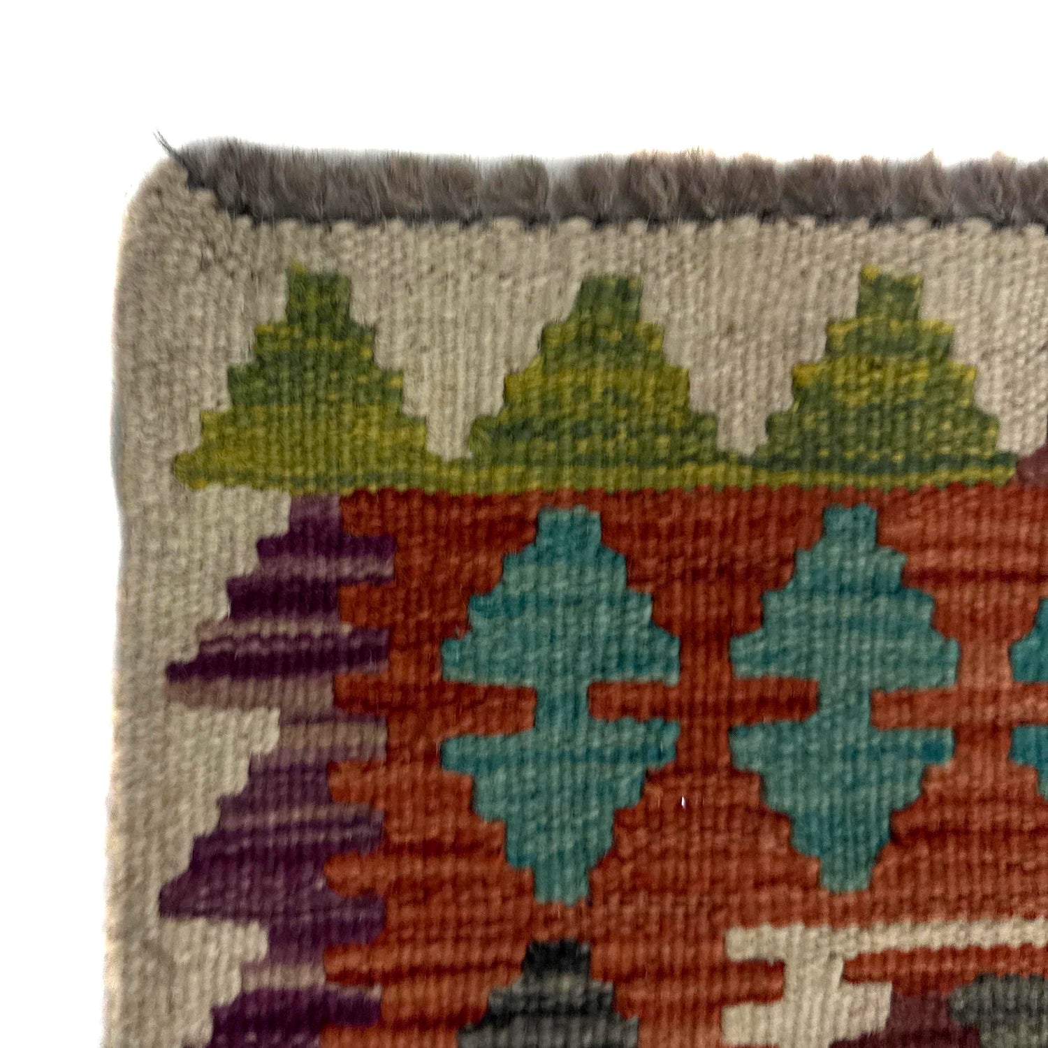 Handmade Vegetable Kelim 3' 5" x 4' 11" (ft) - No. Y39223