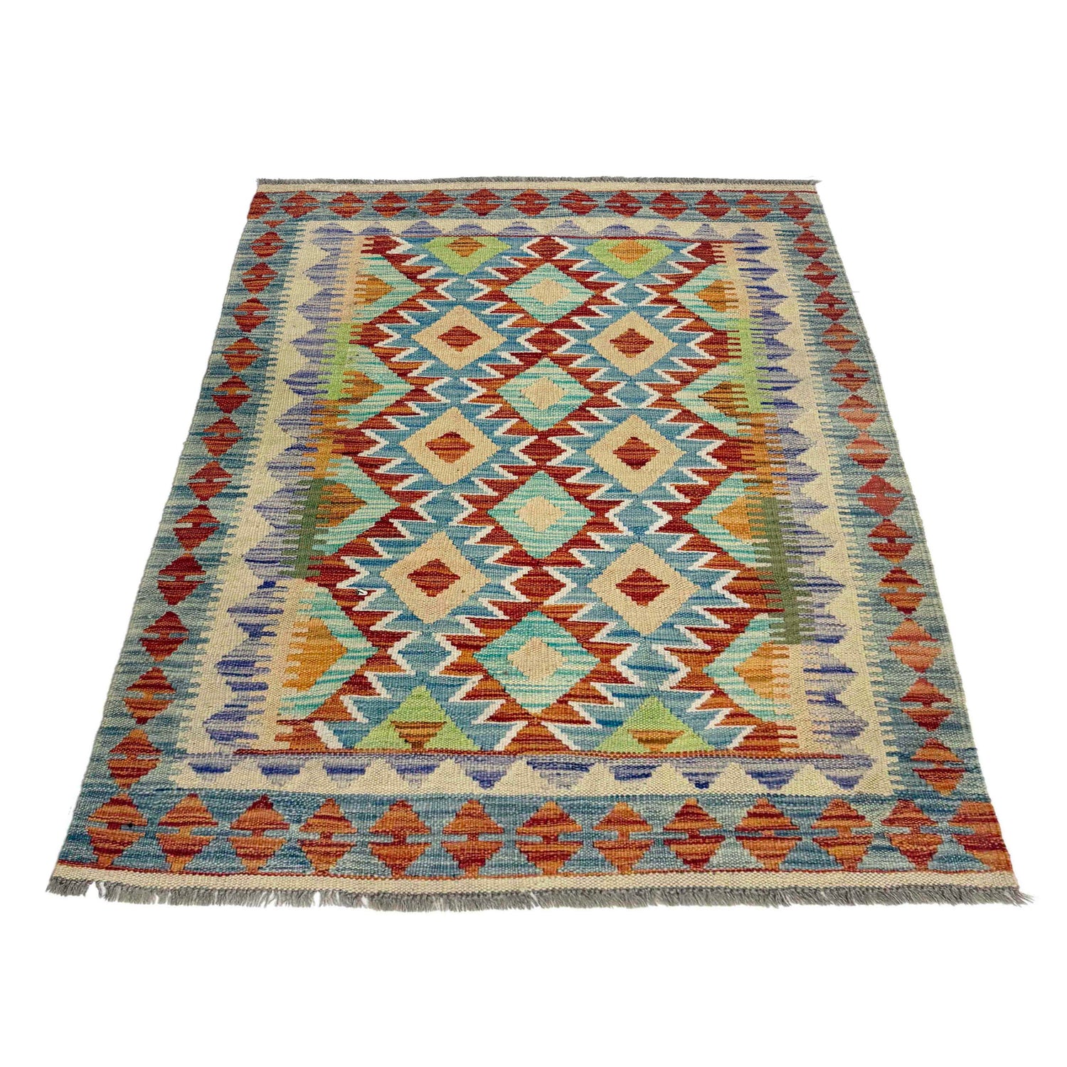 Handmade Vegetable Kilim 3' 4" x 4' 10" (ft) - No. Y39224