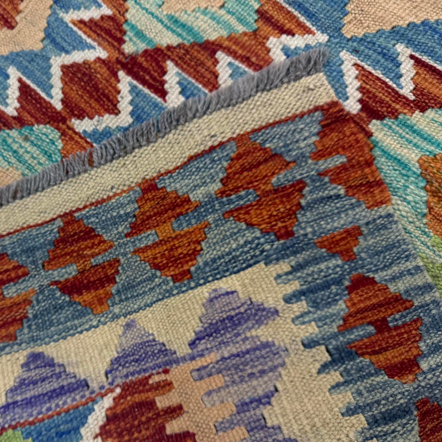 Handmade Vegetable Kilim 3' 4" x 4' 10" (ft) - No. Y39224