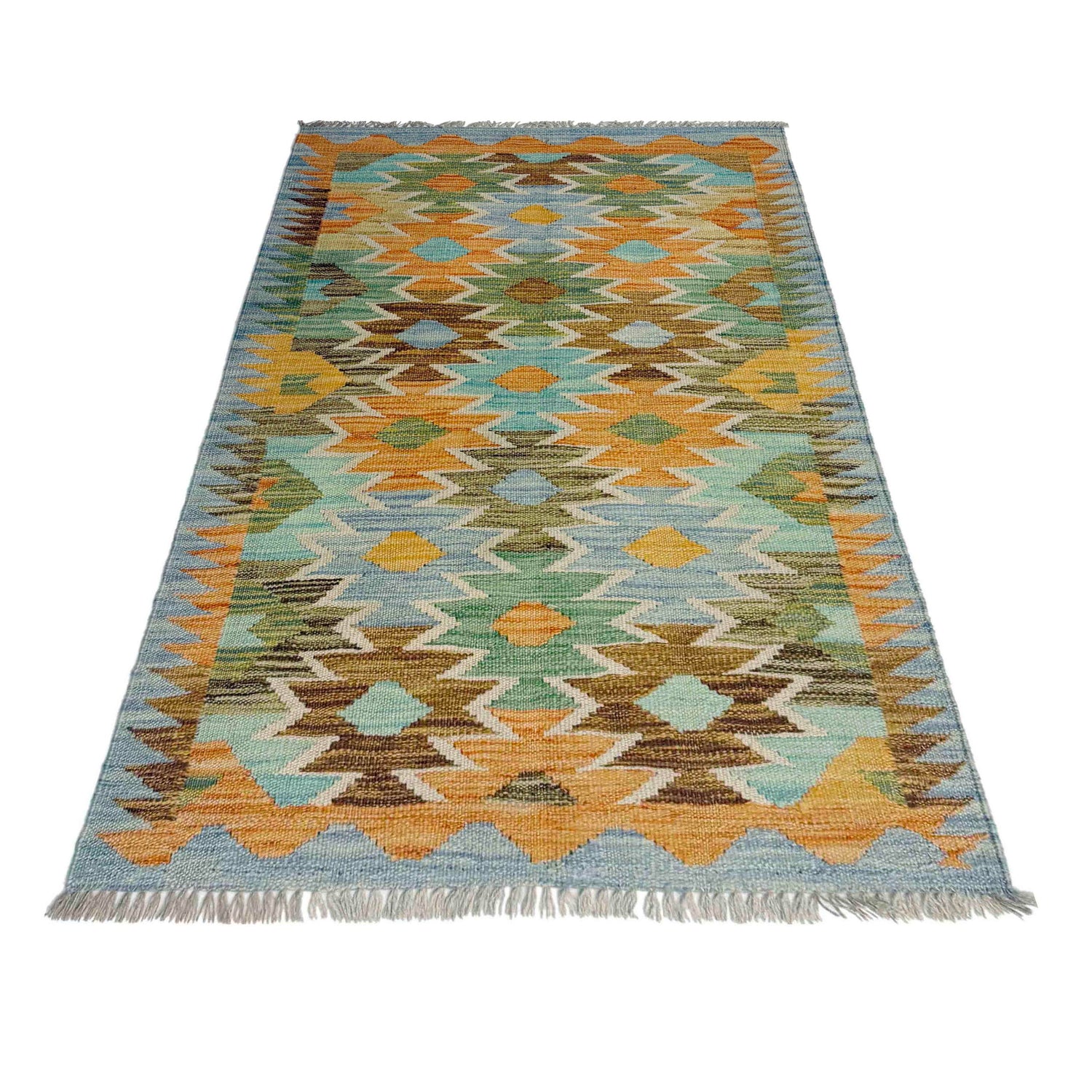 Handmade Vegetable Kilim 2' 8" x 4' 4" (ft) - No. Y39227