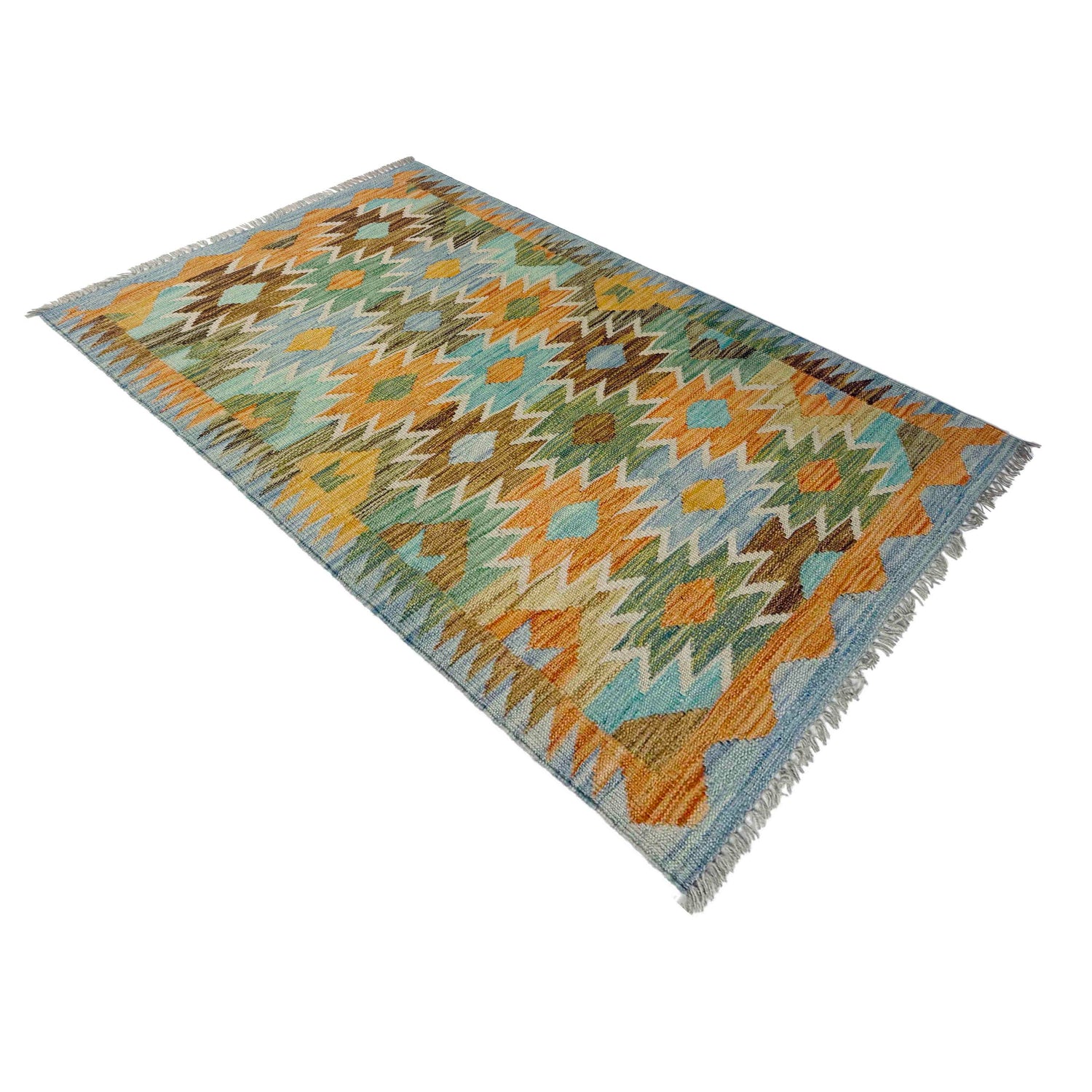 Handmade Vegetable Kilim 2' 8" x 4' 4" (ft) - No. Y39227