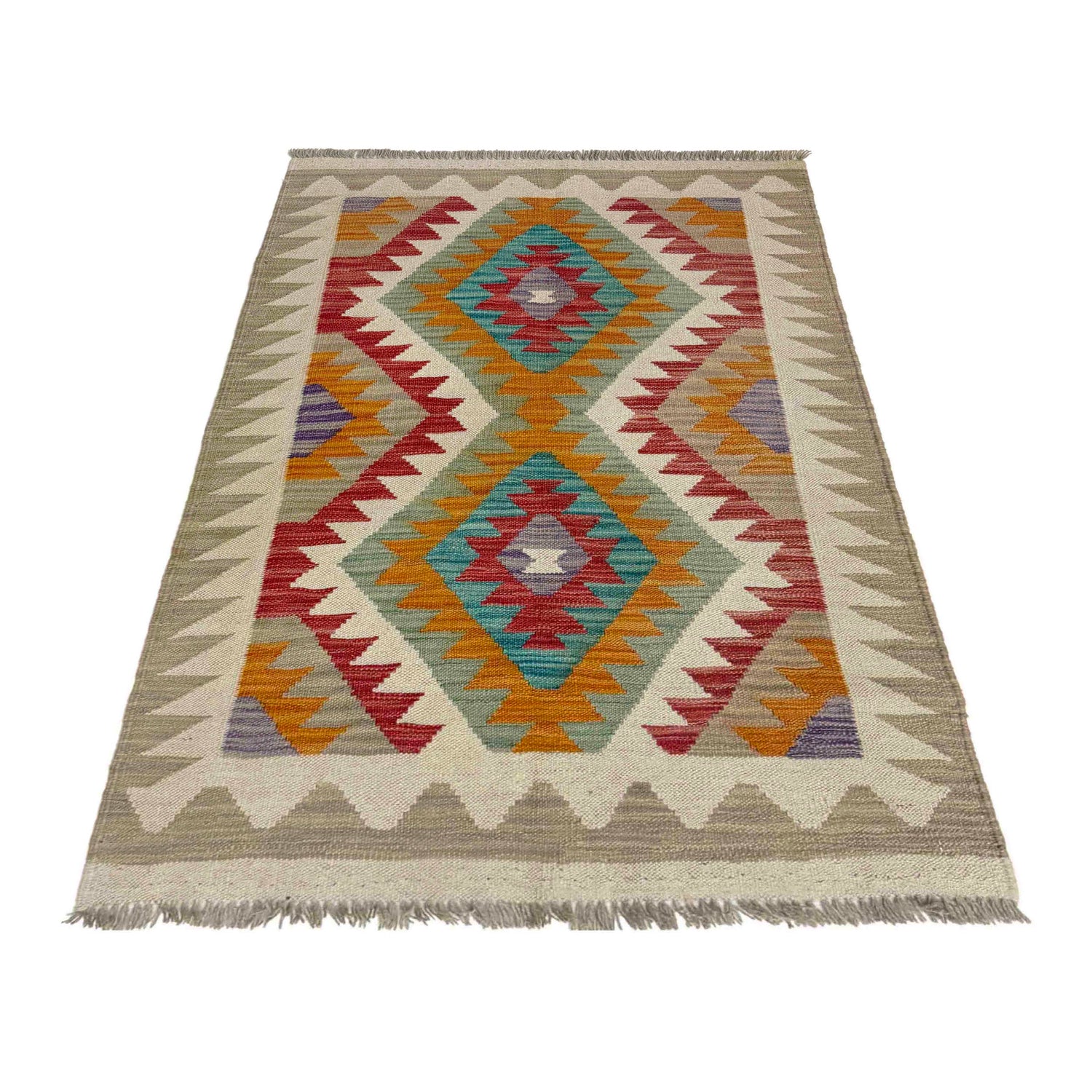 Handmade Vegetable Kelim 2' 9" x 4' 0" (ft) - No. Y39229