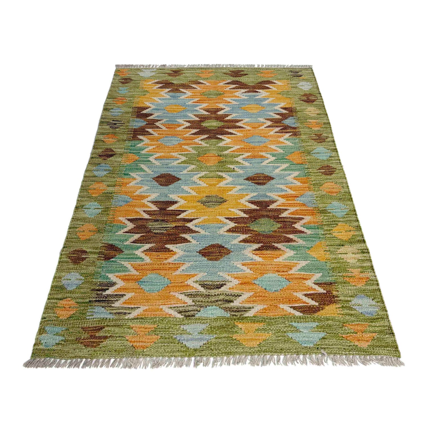 Handmade Vegetable Kilim 2' 8" x 4' 3" (ft) - No. Y39230