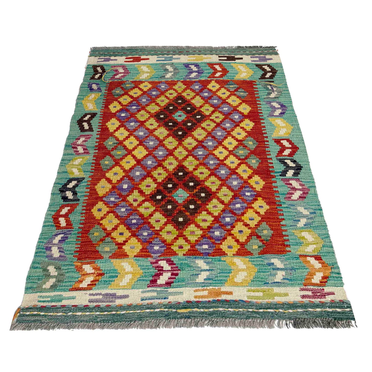 Handmade Vegetable Kelim 2' 7" x 4' 0" (ft) - No. Y39231