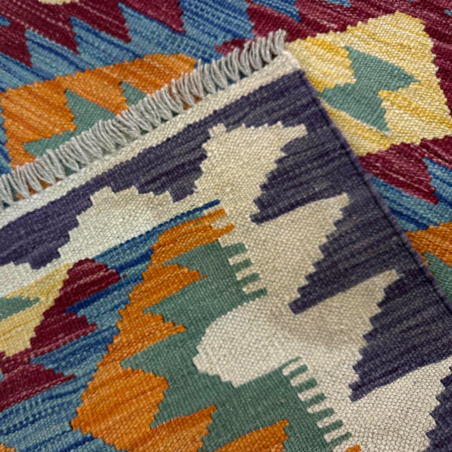 Handmade Vegetable Kilim 2' 10" x 4' 2" (ft) - No. Y39232
