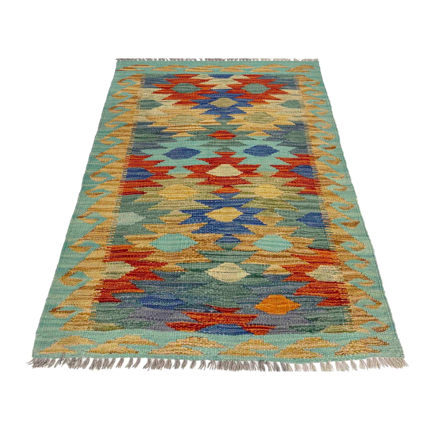Handmade Vegetable Kilim 2' 7" x 4' 1" (ft) - No. Y39236