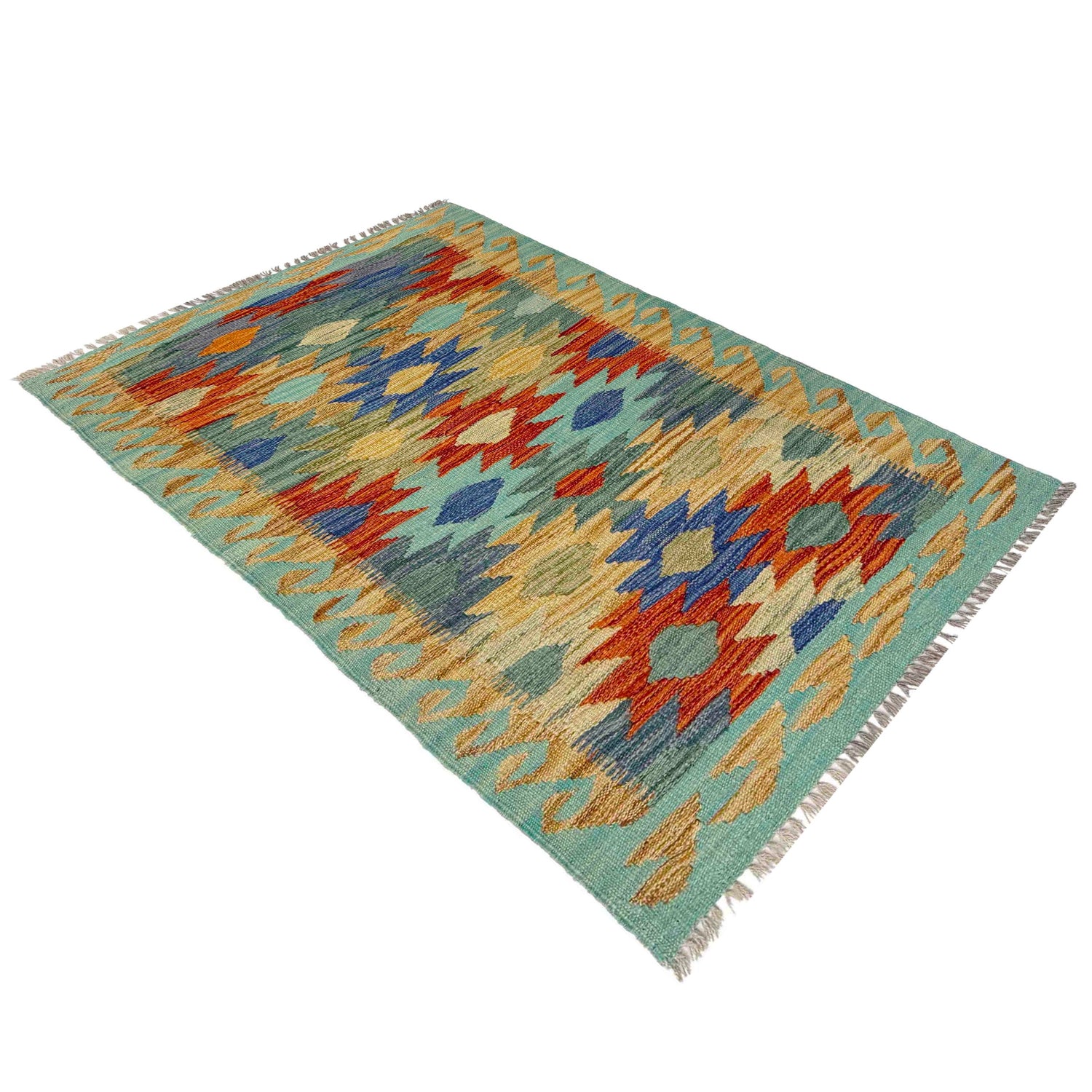 Handmade Vegetable Kilim 2' 7" x 4' 1" (ft) - No. Y39236