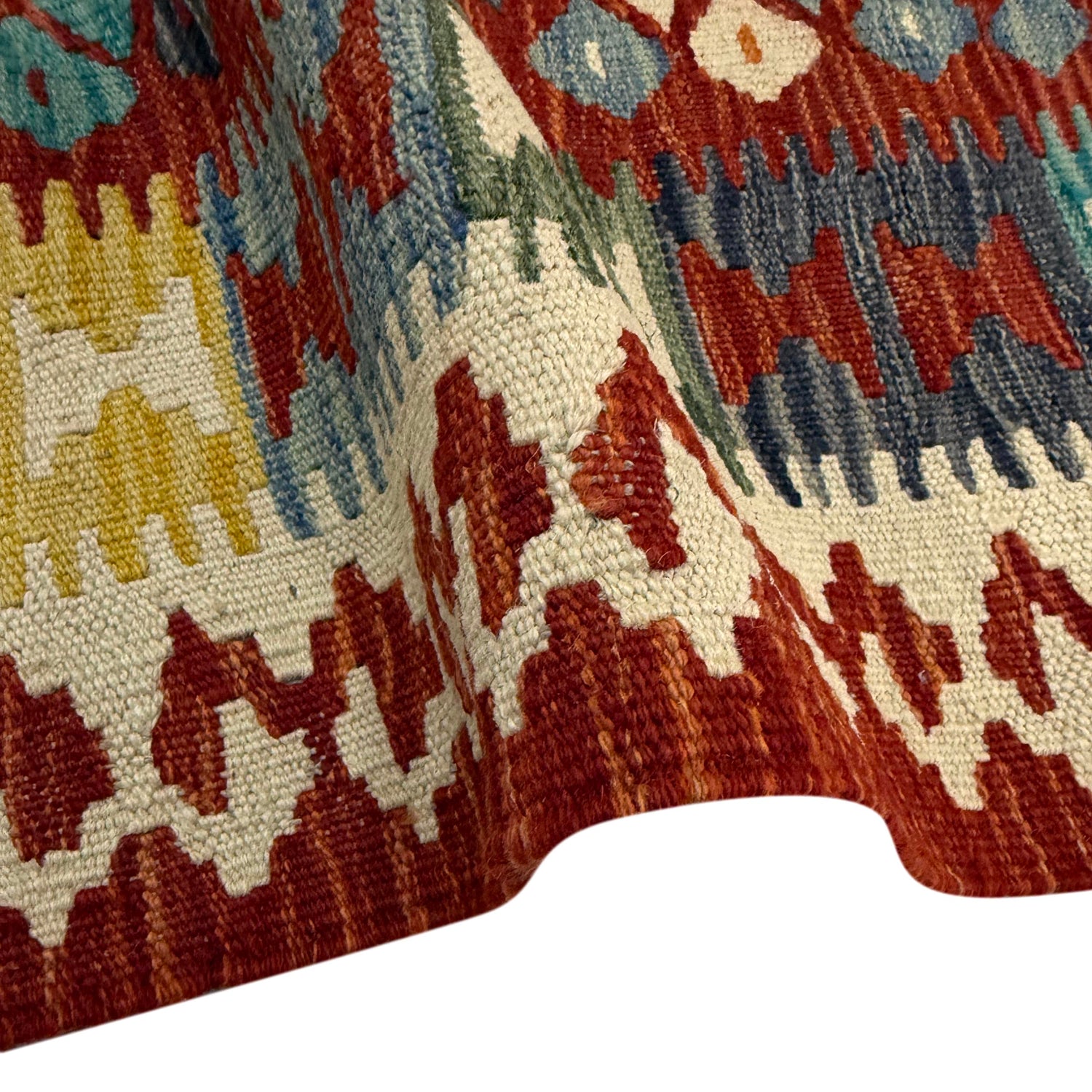 Handmade Vegetable Kelim 4' 4" x 6' 2" (ft) - No. Y39240