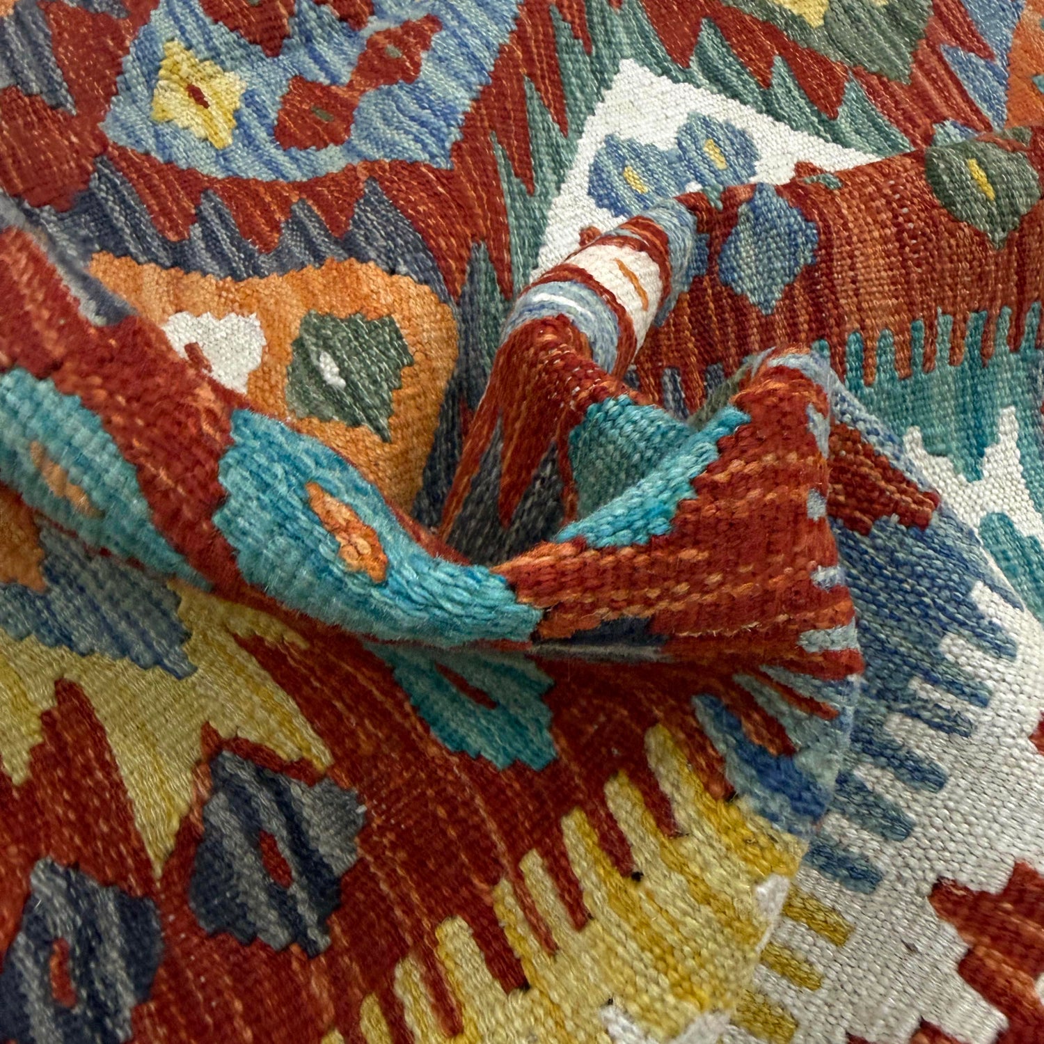 Handmade Vegetable Kelim 4' 4" x 6' 2" (ft) - No. Y39240