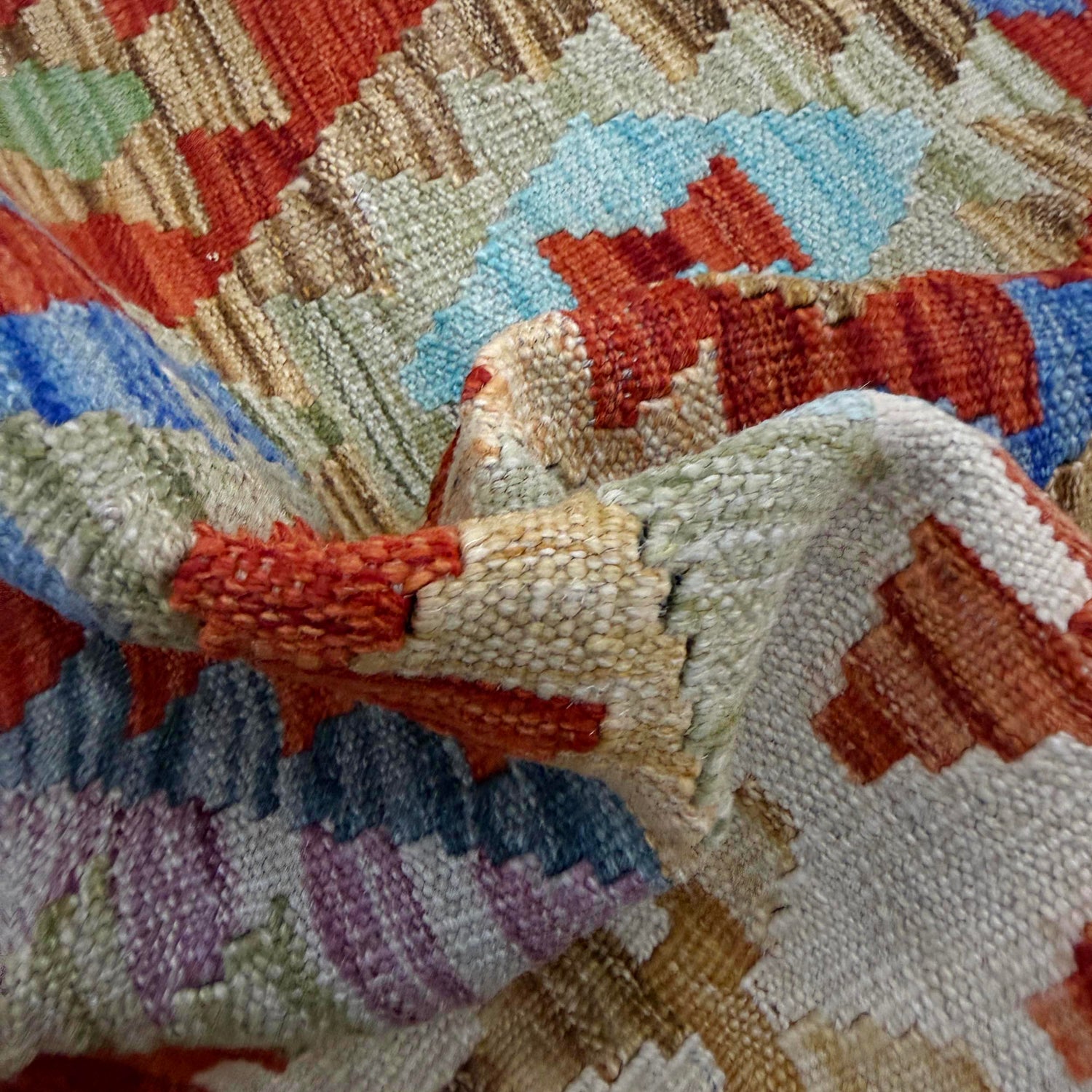 Handmade Vegetable Kilim 4' 11" x 6' 3" (ft) - No. Y39243
