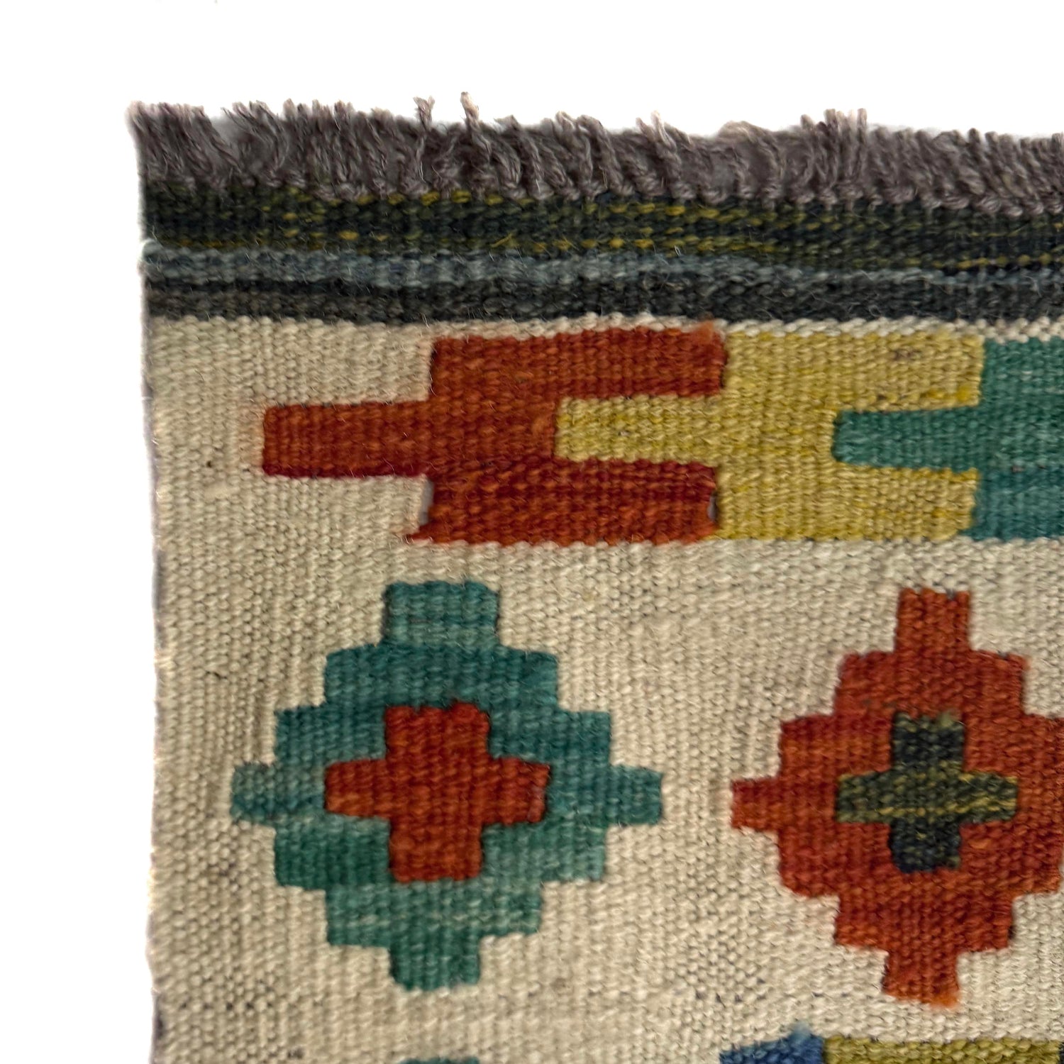 Handmade Vegetable Kilim 5' 1" x 6' 7" (ft) - No. Y39247