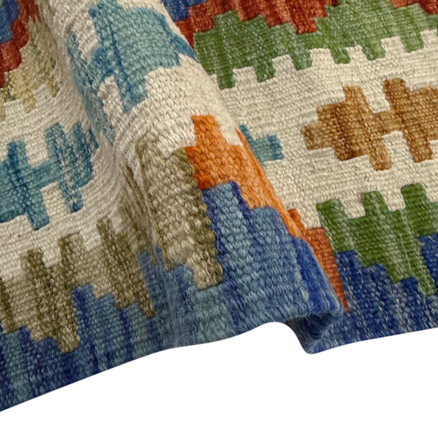Handmade Vegetable Kelim 5' 1" x 6' 6" (ft) - No. Y39248