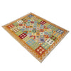 Handmade Vegetable Kilim 5' 0" x 6' 5" (ft) - No. Y39249