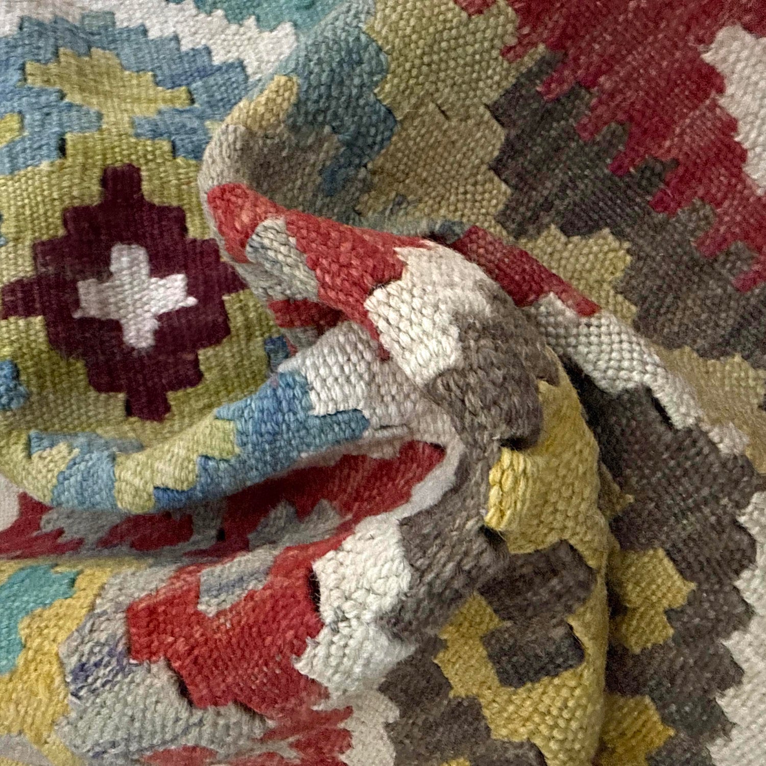 Handmade Vegetable Kilim 4' 11" x 6' 8" (ft) - No. Y39251