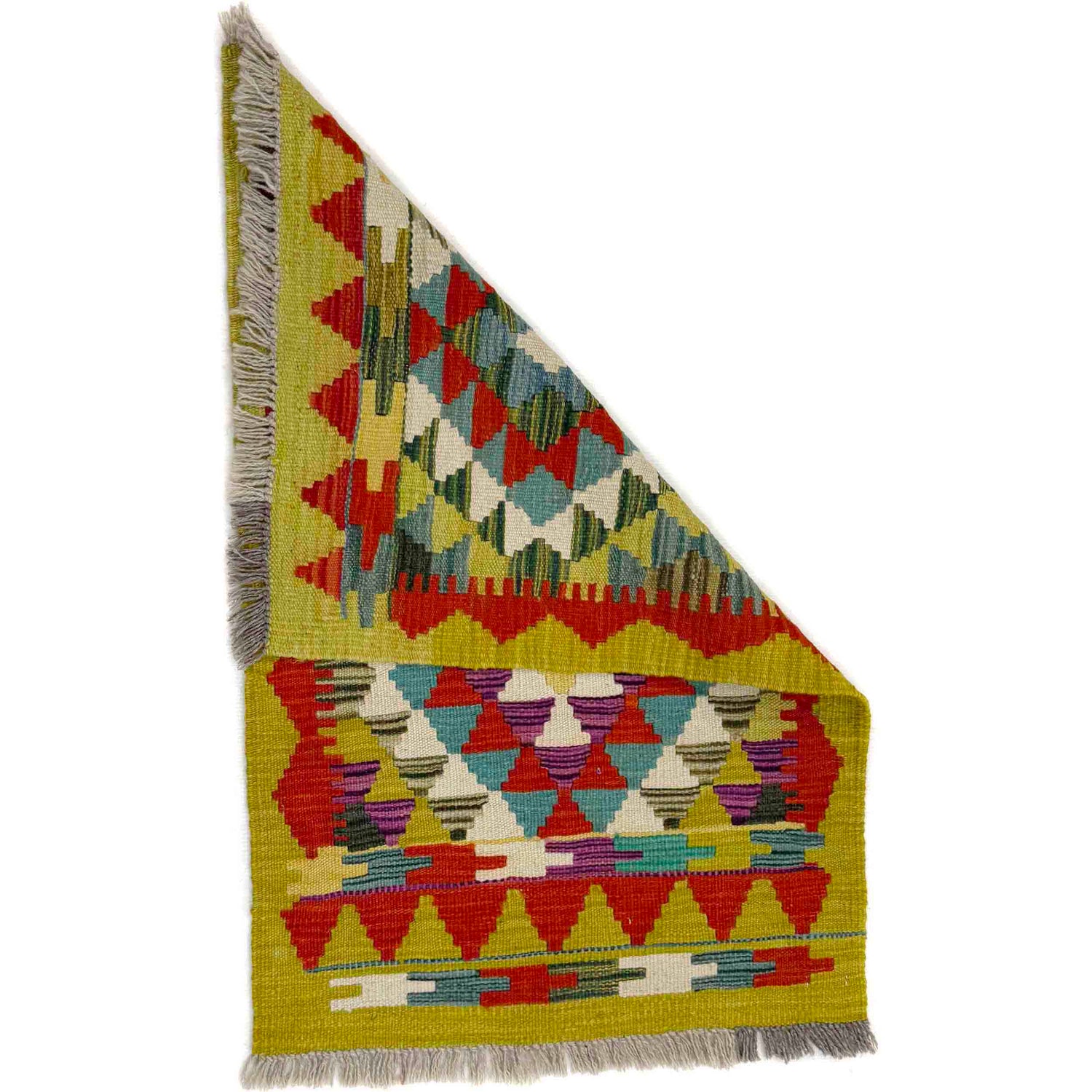 Handmade Vegetable Kelim 1' 11" x 2' 11" (ft) - No. Y39276