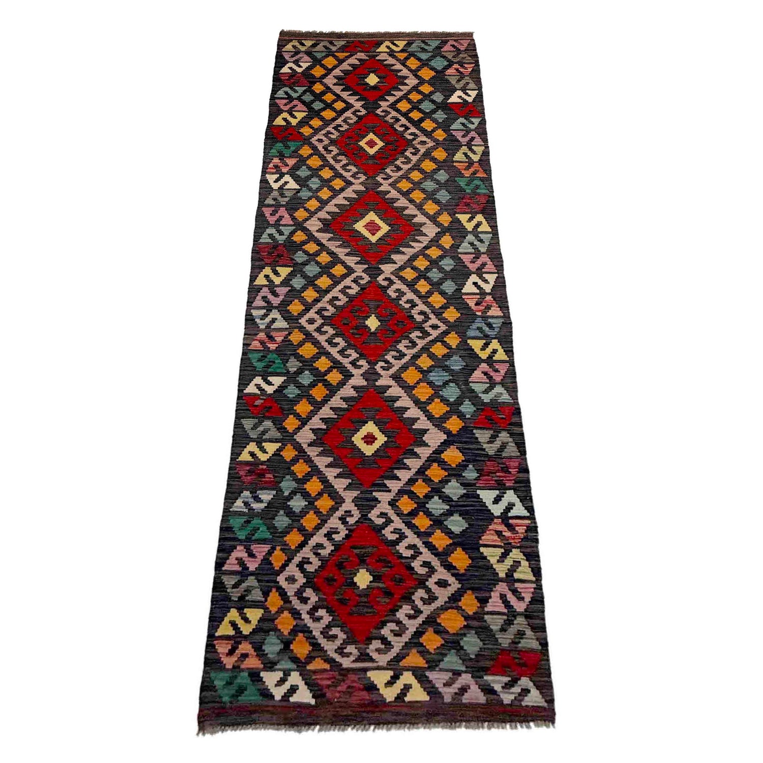 Vegetable Kelim Runner 2' 8" x 10' 2" (ft) - No. Y39281