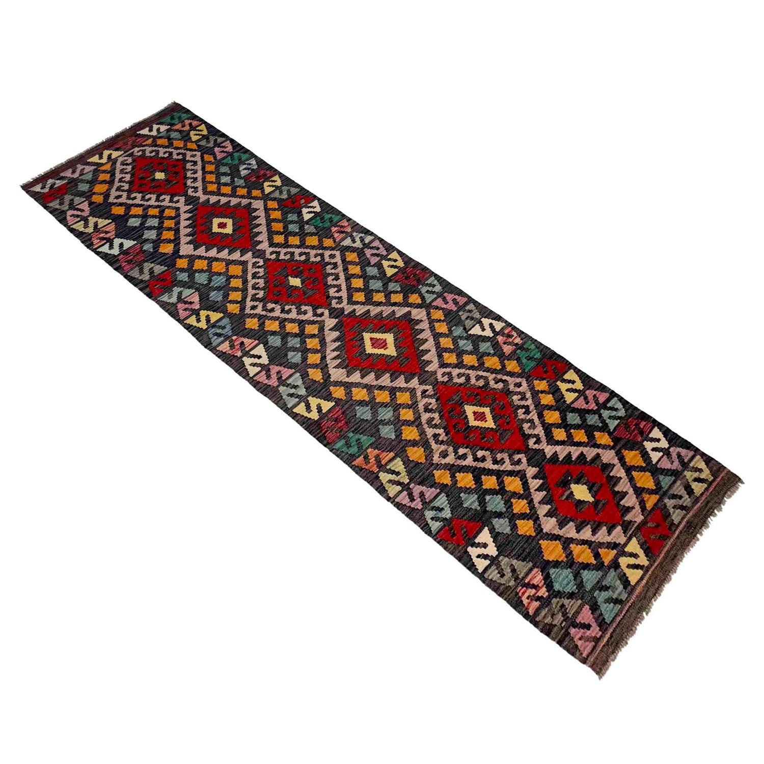 Vegetable Kelim Runner 2' 8" x 10' 2" (ft) - No. Y39281