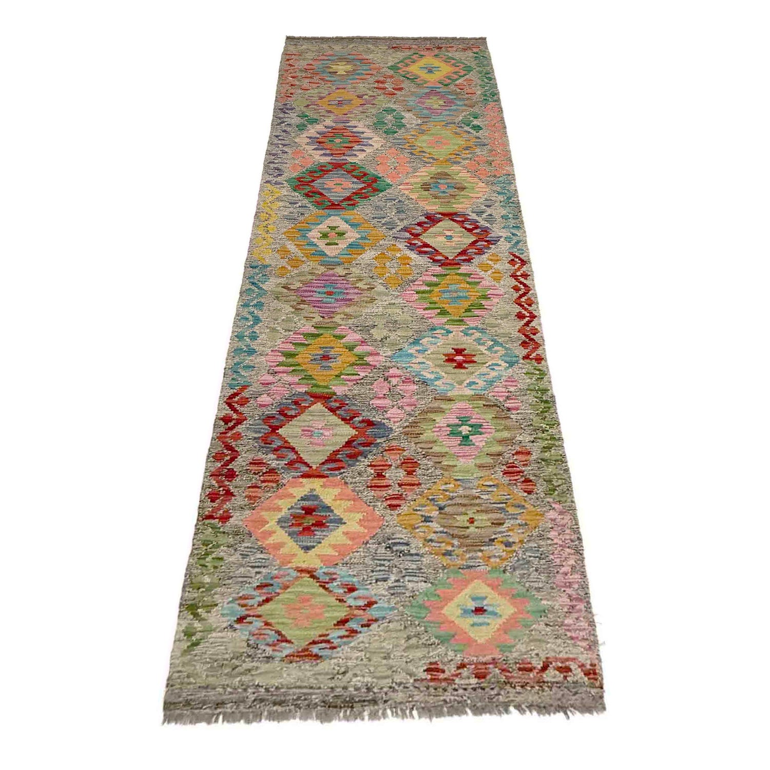 Vegetable Kelim Runner 2' 11" x 9' 11" (ft) - No. Y39282