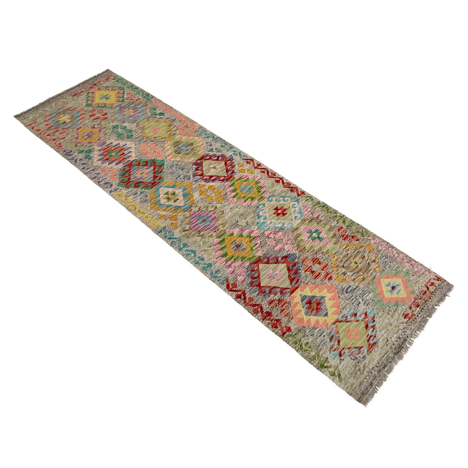 Vegetable Kelim Runner 2' 11" x 9' 11" (ft) - No. Y39282