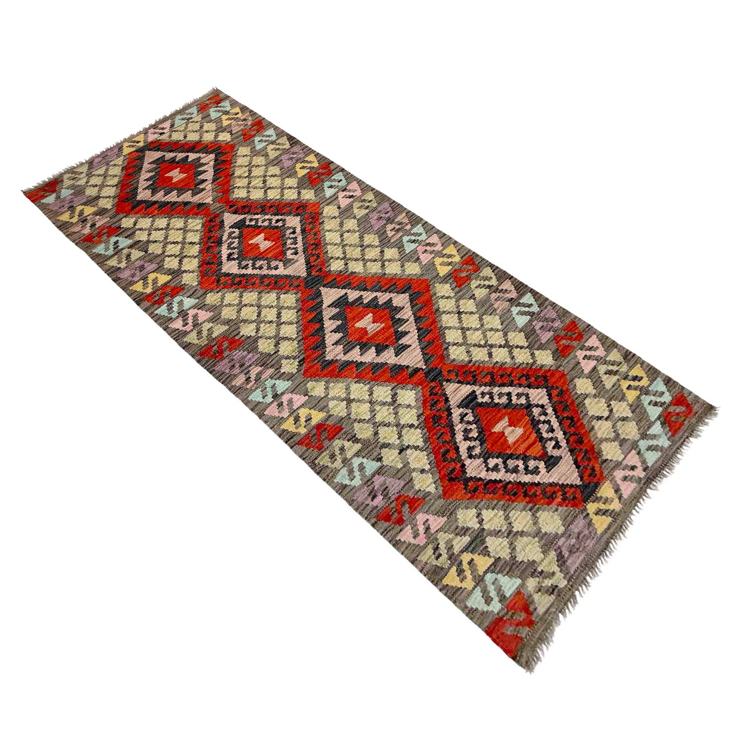 Vegetable Kelim Runner 2' 8" x 6' 9" (ft)- No. Y39283
