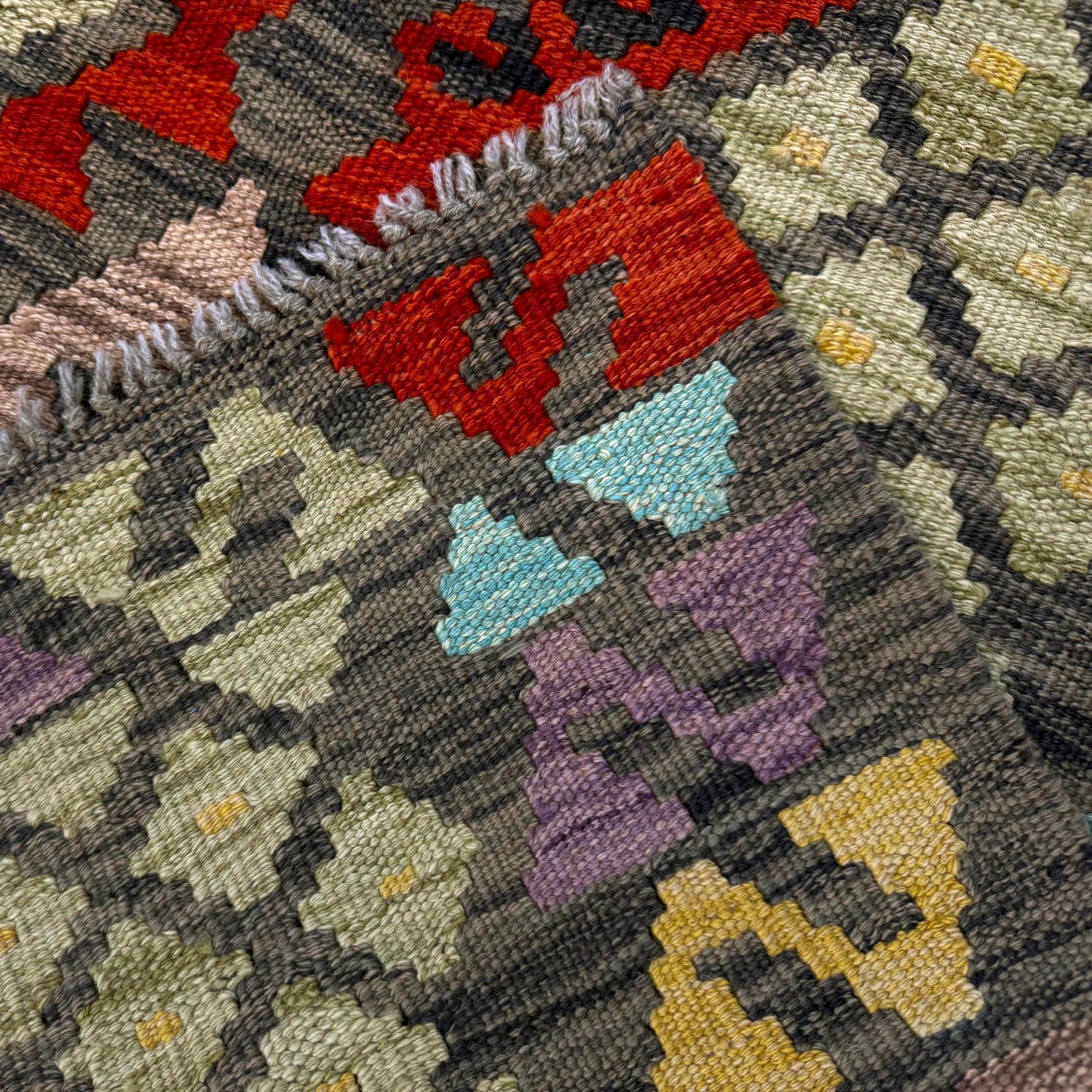 Vegetable Kelim Runner 2' 8" x 6' 9" (ft)- No. Y39283