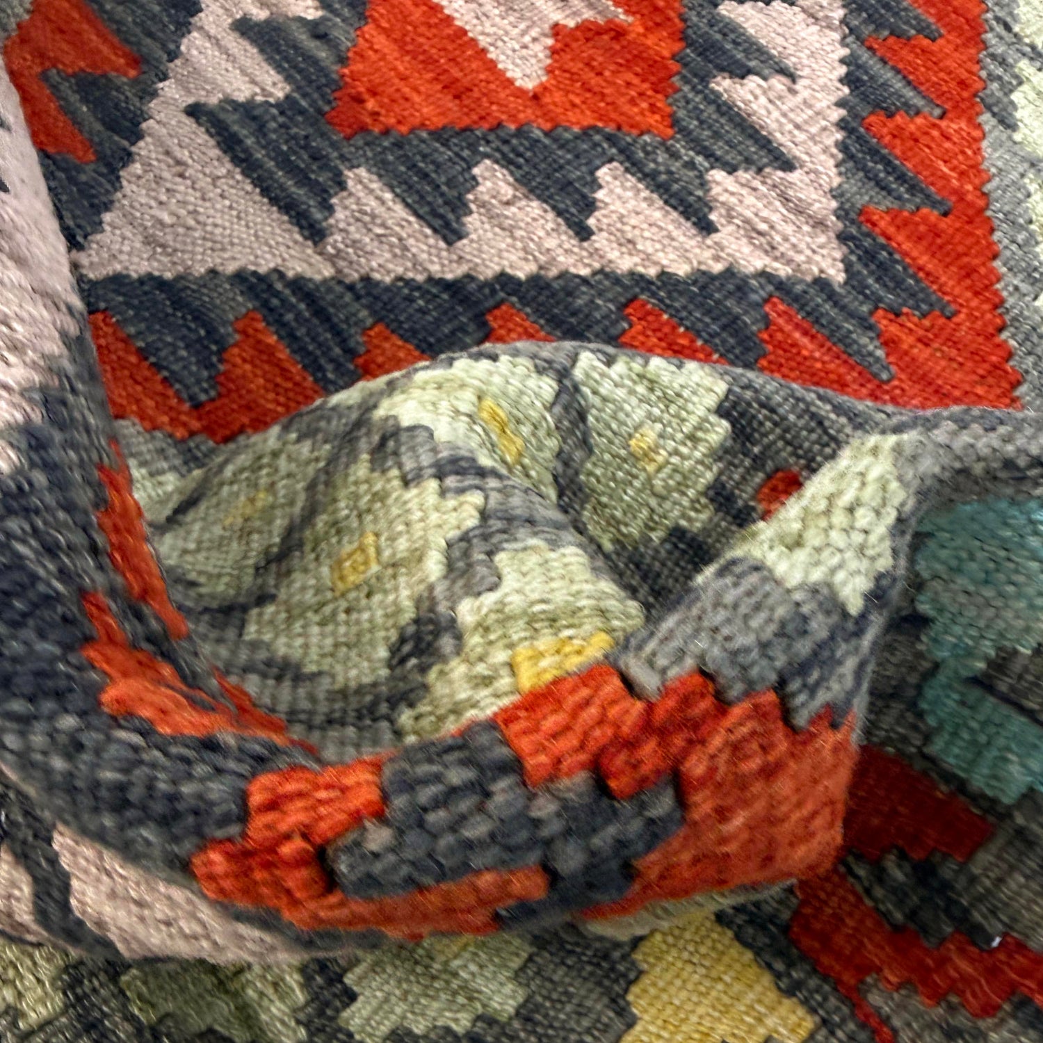 Vegetable Kelim Runner 2' 8" x 6' 9" (ft)- No. Y39283