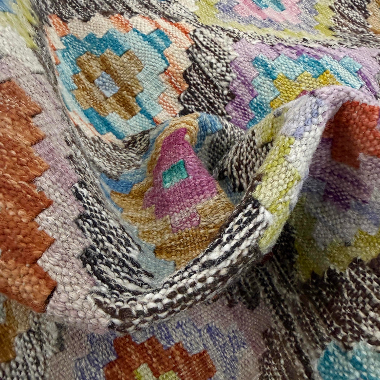 Vegetable Kilim Runner 2' 1" x 5' 10" (ft)- No. Y39284