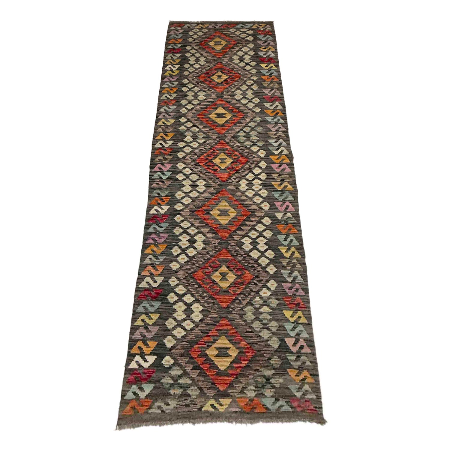 Vegetable Kilim Runner 2' 7" x 9' 9" (ft) - No. Y39285