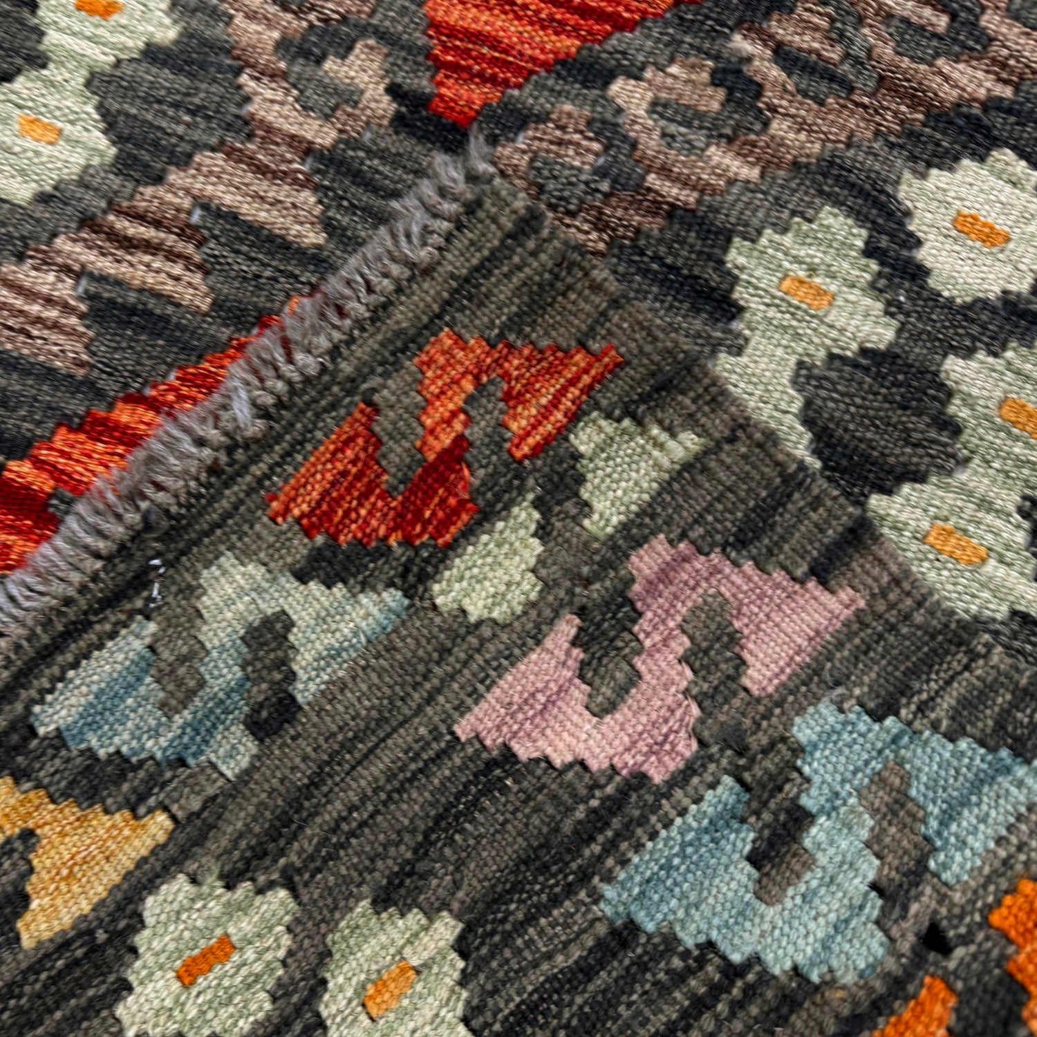 Vegetable Kilim Runner 2' 7" x 9' 9" (ft) - No. Y39285