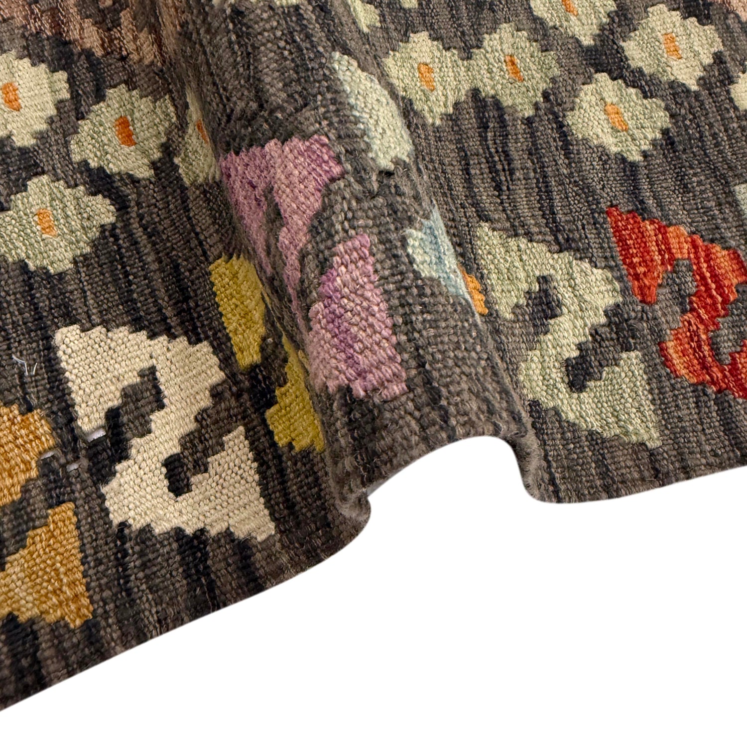Vegetable Kilim Runner 2' 7" x 9' 9" (ft) - No. Y39285