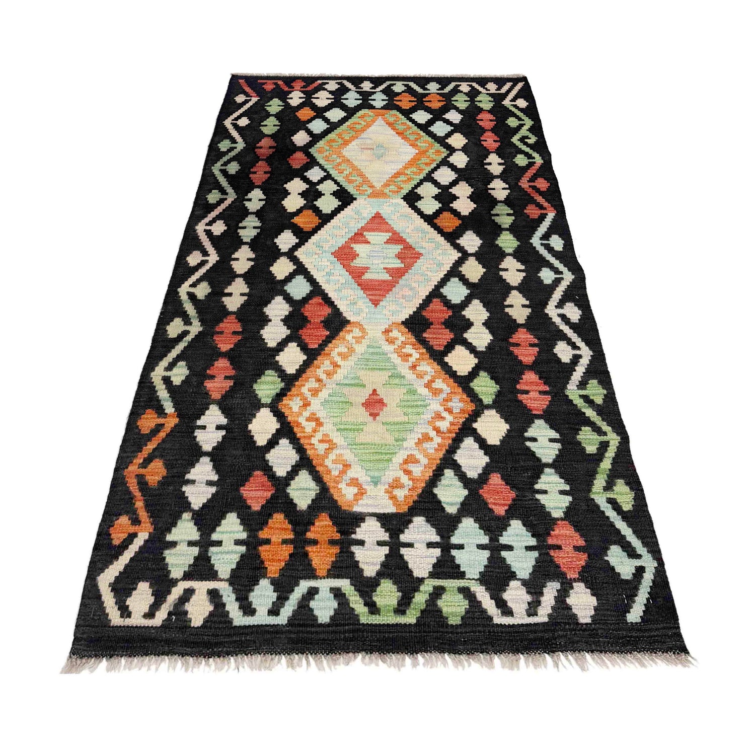 Handmade Vegetable Kilim 2' 9" x 5' 0" (ft) - No. Y39286
